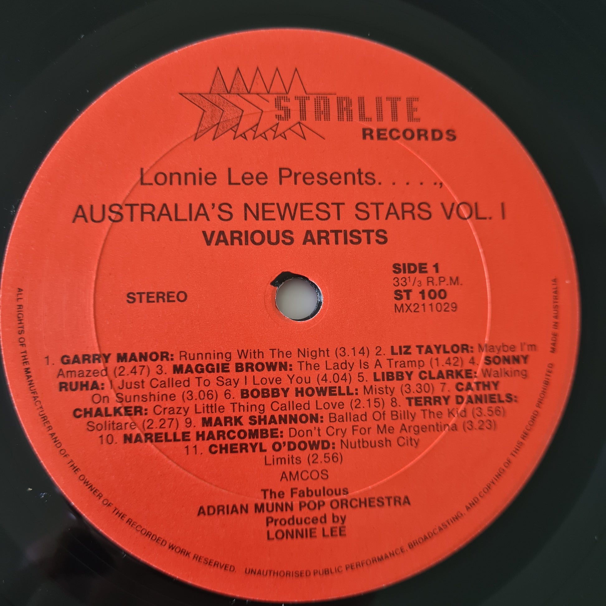 Various – Lonnie Lee Presents Australia’s Newest Stars Volume 3 - 1986 - Vinyl Record LP - Sound Hound Records