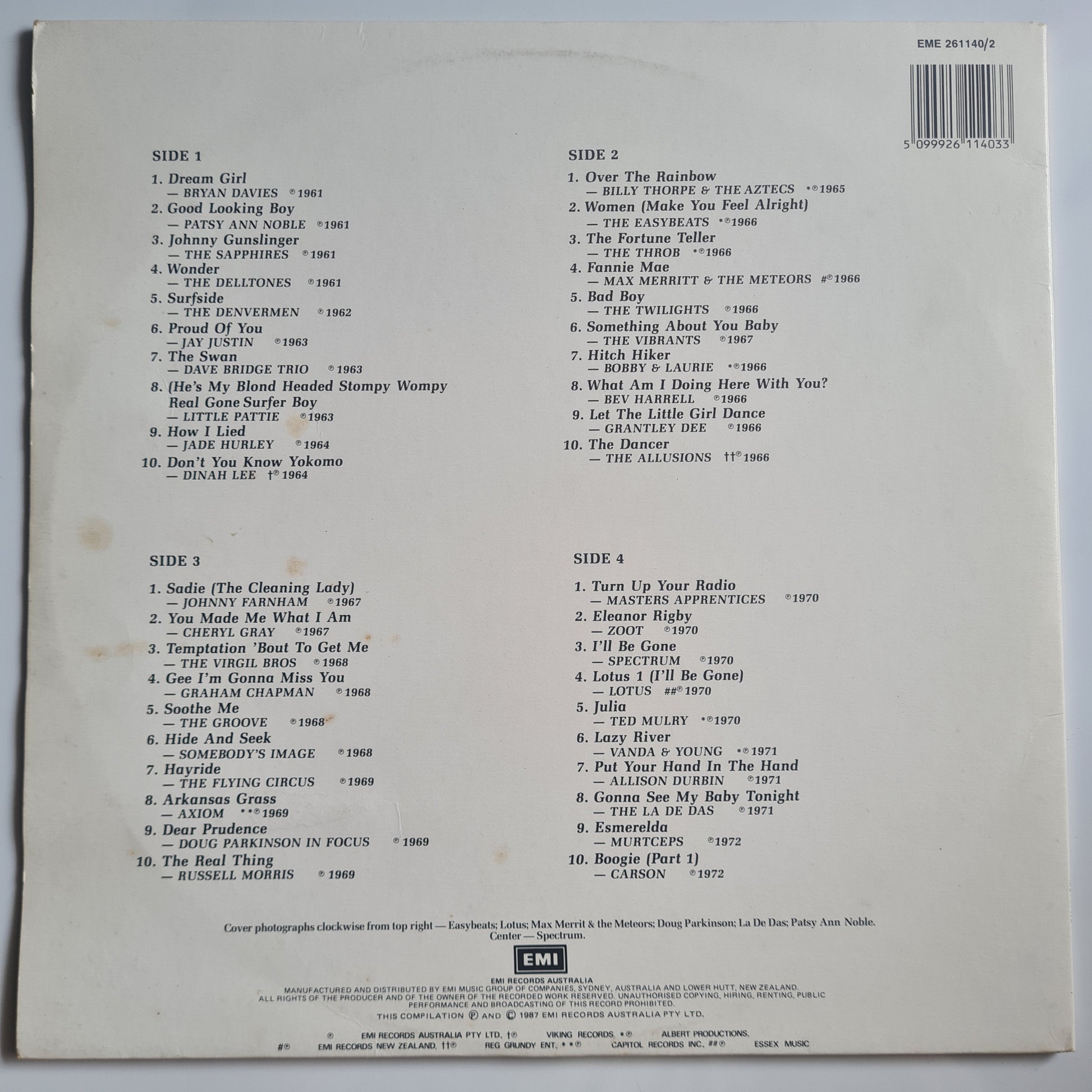 Various – Made In Australia - 1987 - Vinyl Record 2LP - Sound Hound Records