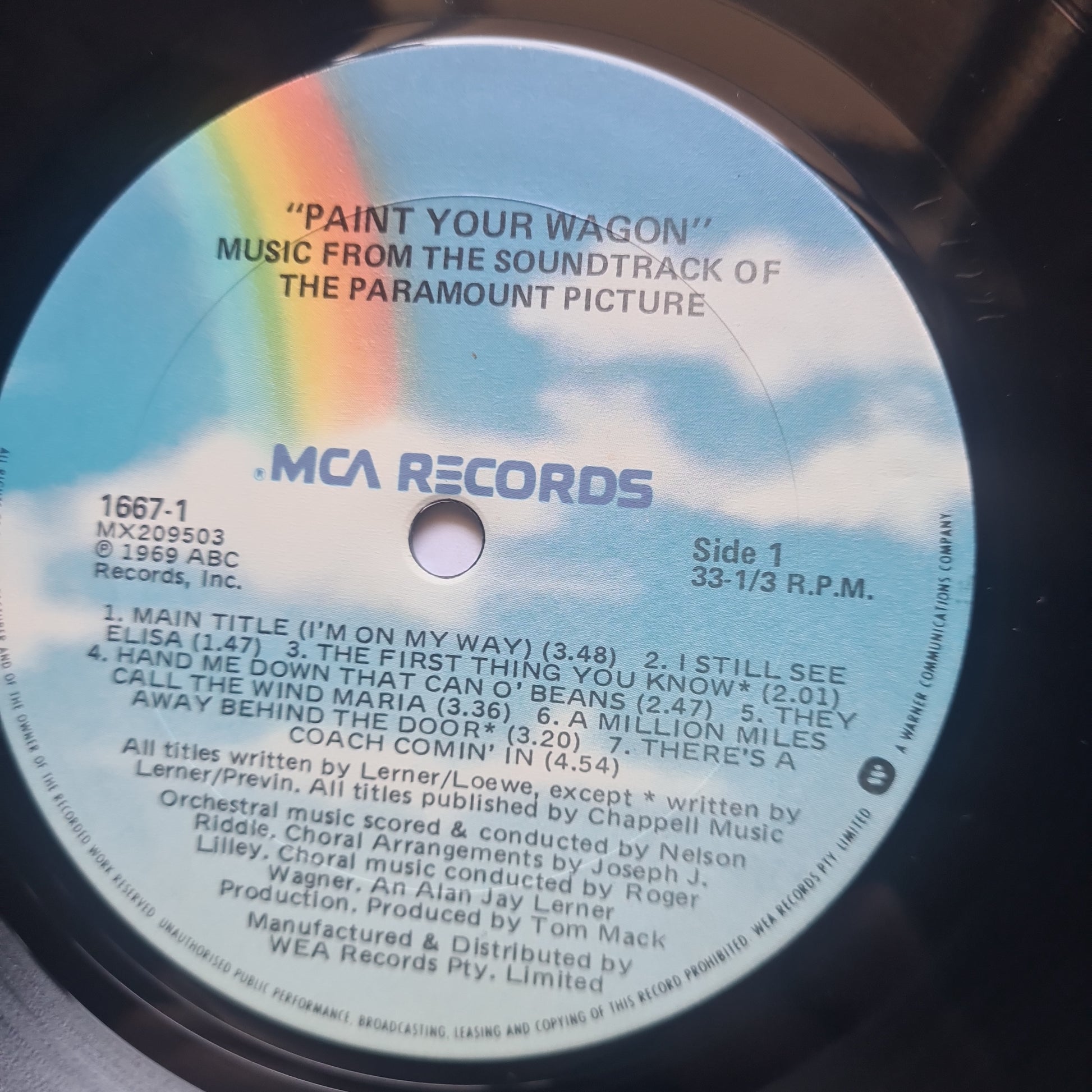 Various – Paint Your Wagon - Music From The Soundtrack- 1969 - Vinyl Record - Sound Hound Records
