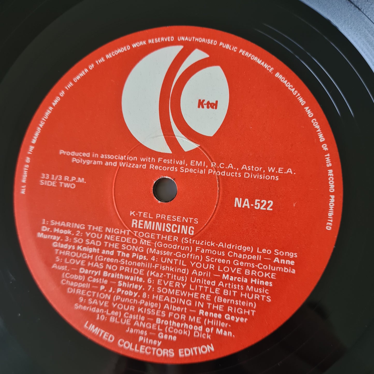 Various – Reminiscing - 1978 - Vinyl Record LP - Sound Hound Records