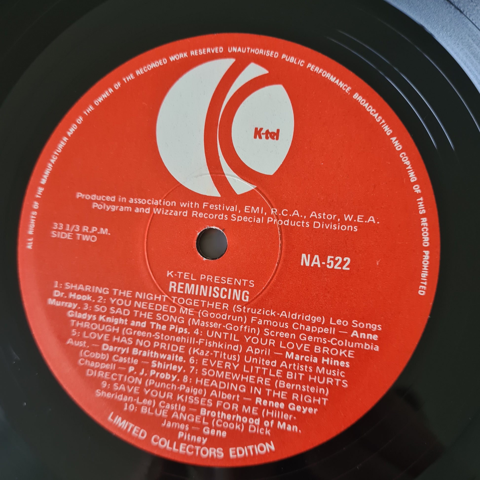 Various – Reminiscing - 1978 - Vinyl Record LP - Sound Hound Records