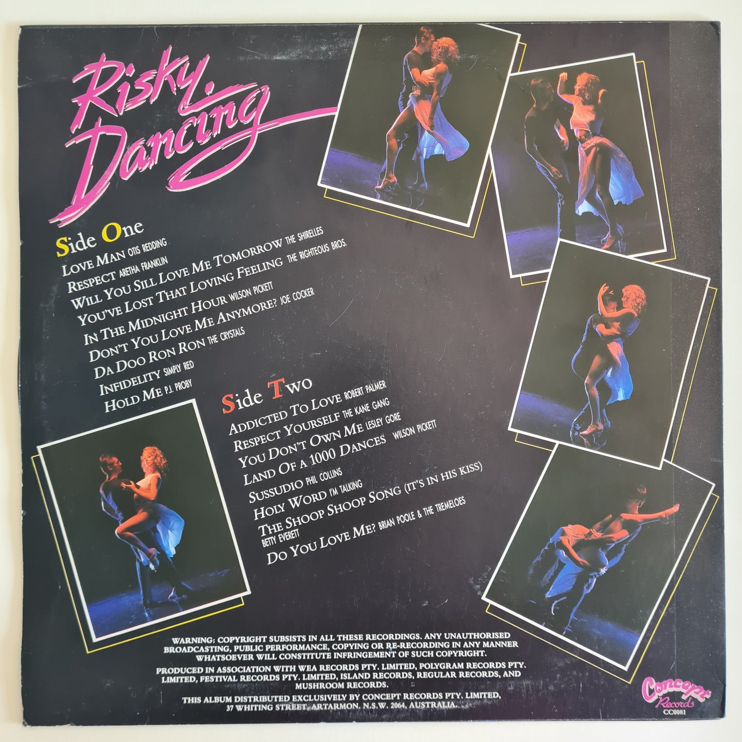 Various – Risky Dancing - 1988 - Vinyl Record LP - Sound Hound Records