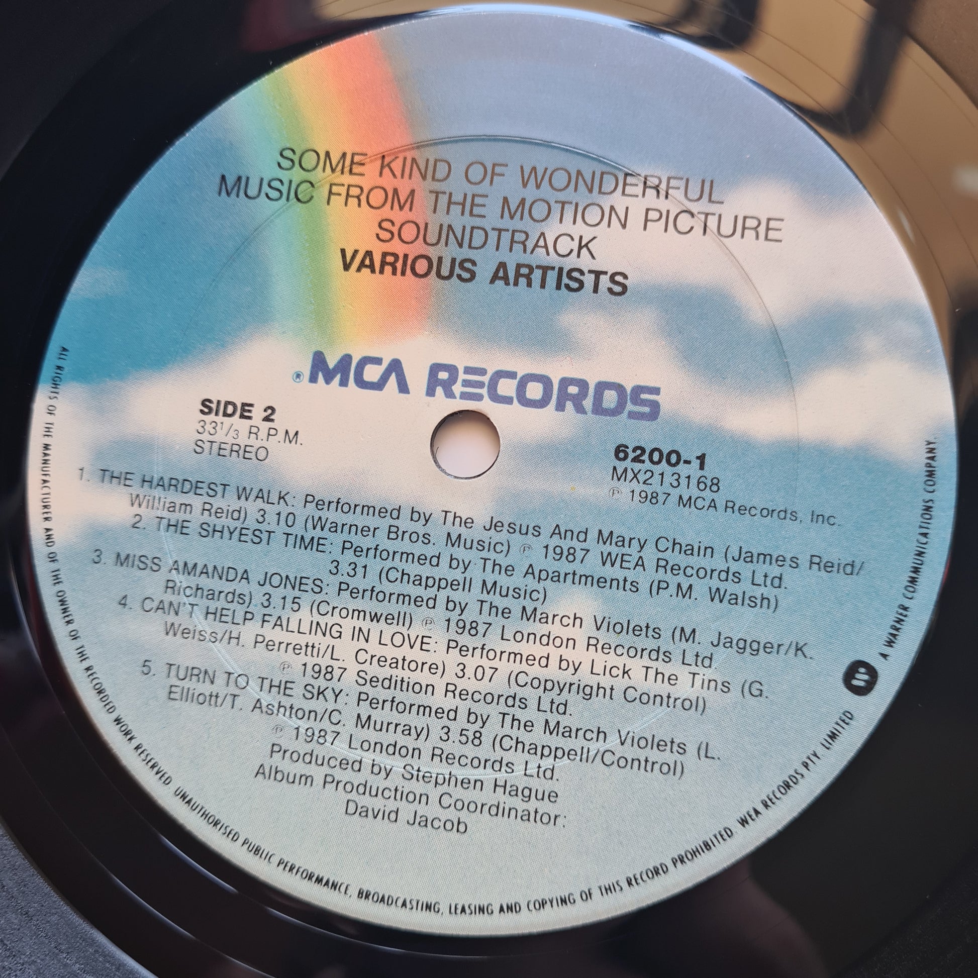 Various – Some Kind Of Wonderful (Music From The Motion Picture Soundtrack) - 1987 - Vinyl Record LP - Sound Hound Records