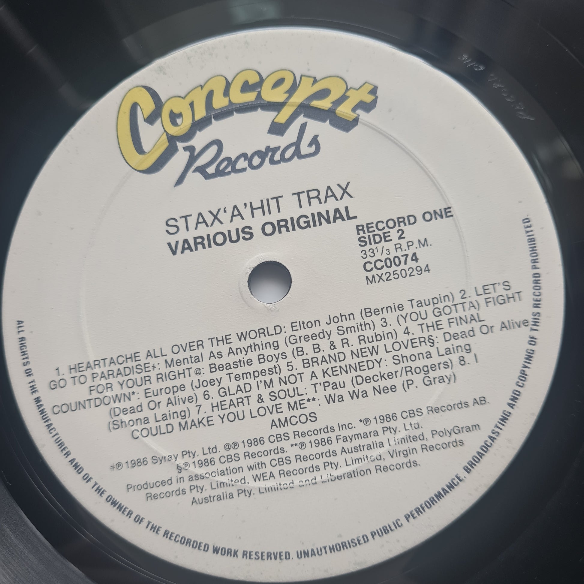 Various – Stax 'A' Hit Trax - 1987 - Vinyl Record 2LP - Sound Hound Records
