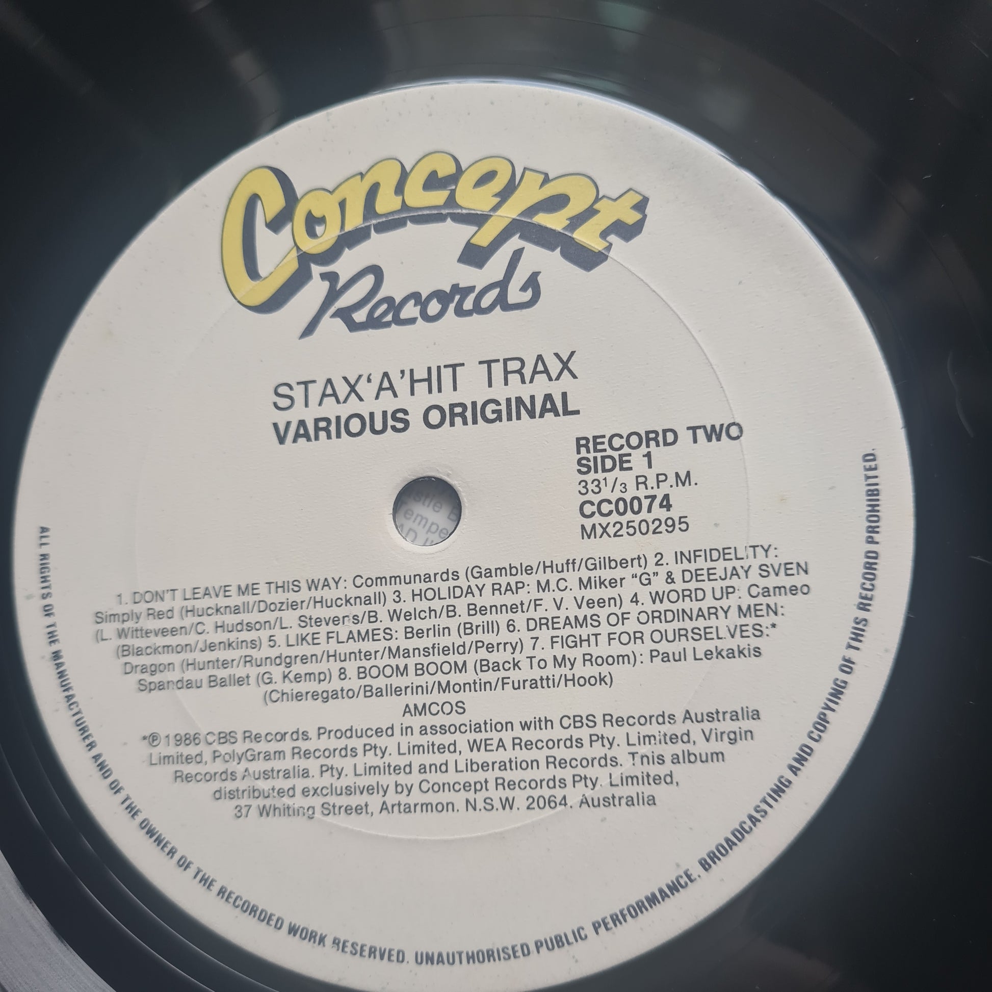 Various – Stax 'A' Hit Trax - 1987 - Vinyl Record 2LP - Sound Hound Records