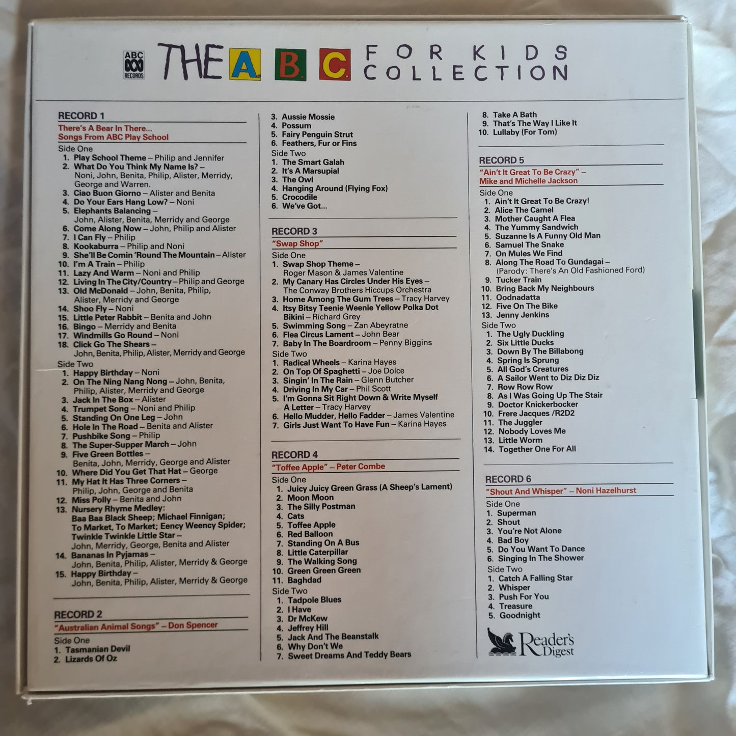 Various – The ABC For Kids Collection - 6 LP Box Set - Vinyl Record Collection - Sound Hound Records