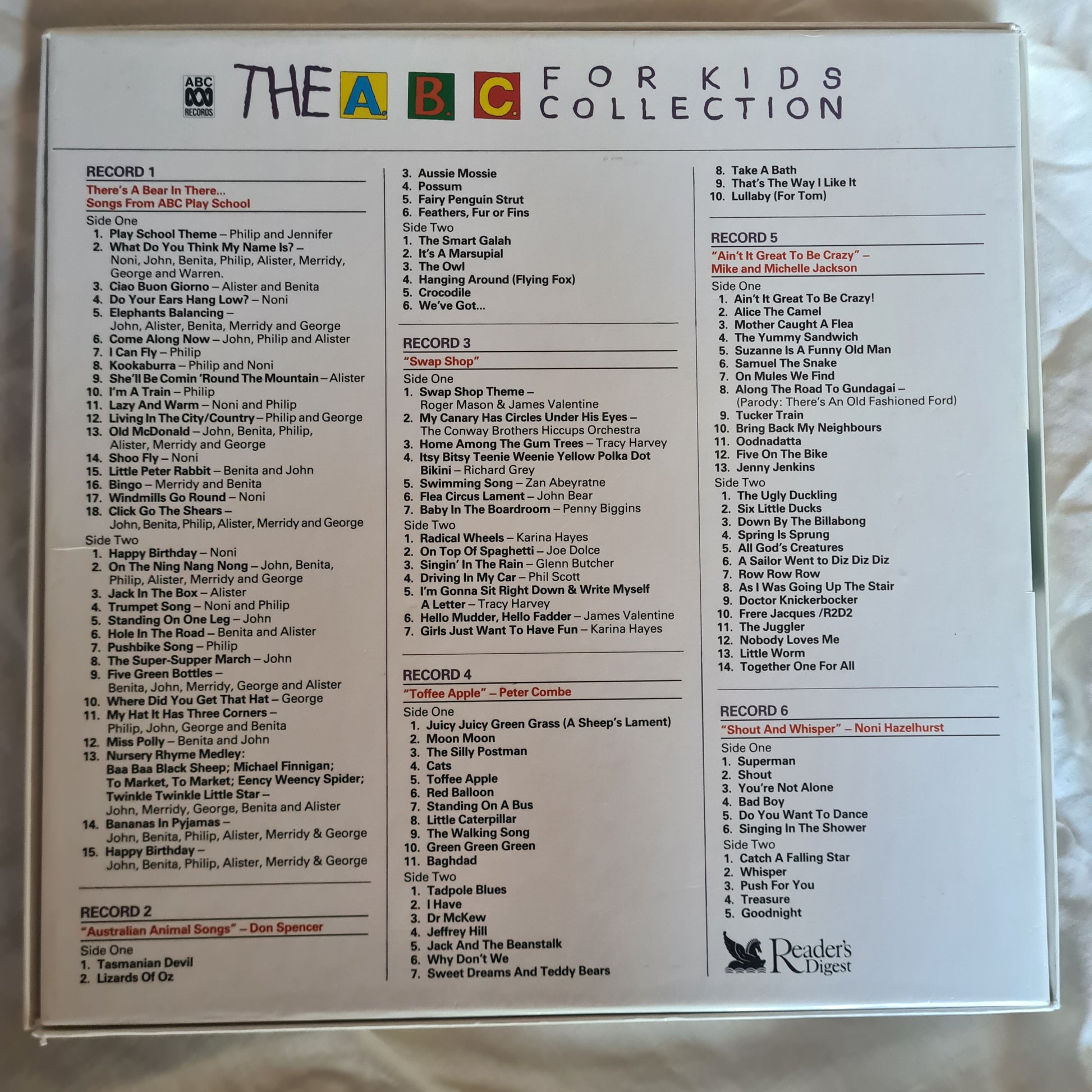 Various – The ABC For Kids Collection - 6 LP Box Set - Vinyl Record Collection - Sound Hound Records