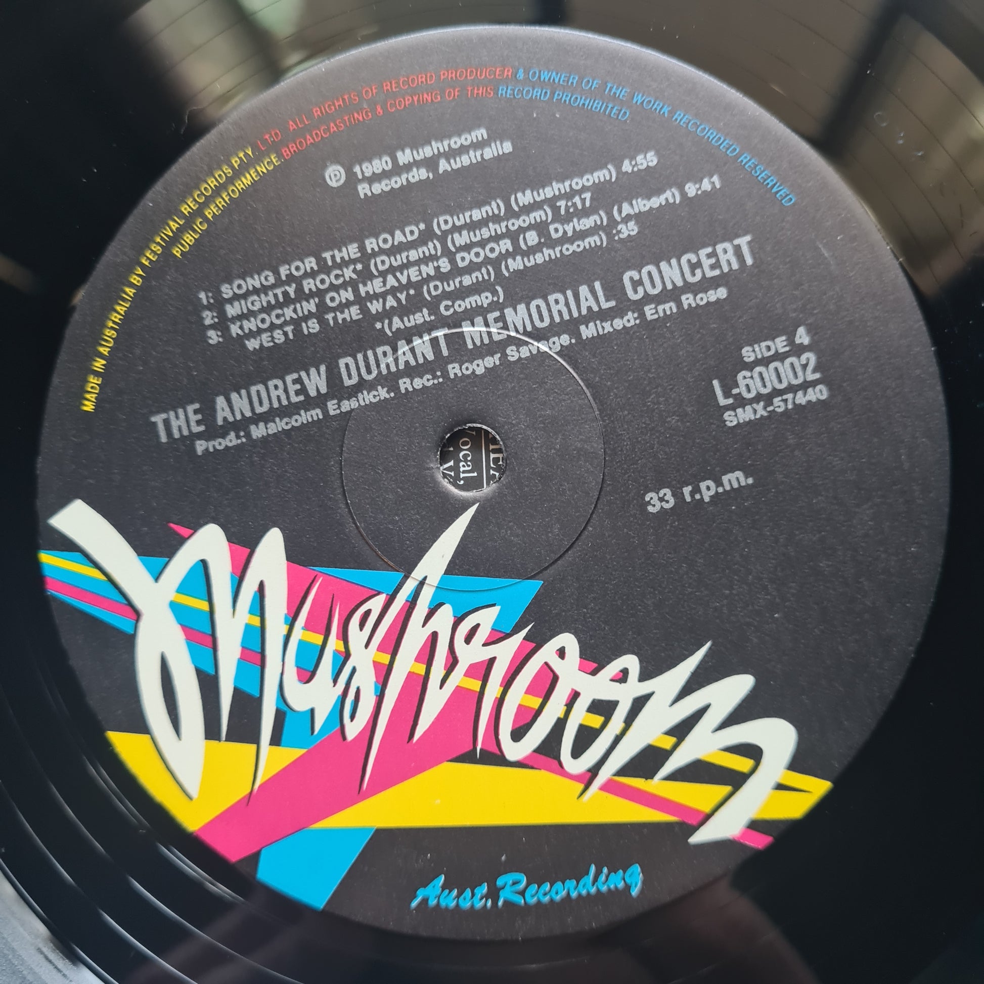 Various – The Andrew Durant Memorial Concert  - 1980 (Gatefold) Vinyl Record 2LP - Sound Hound Records