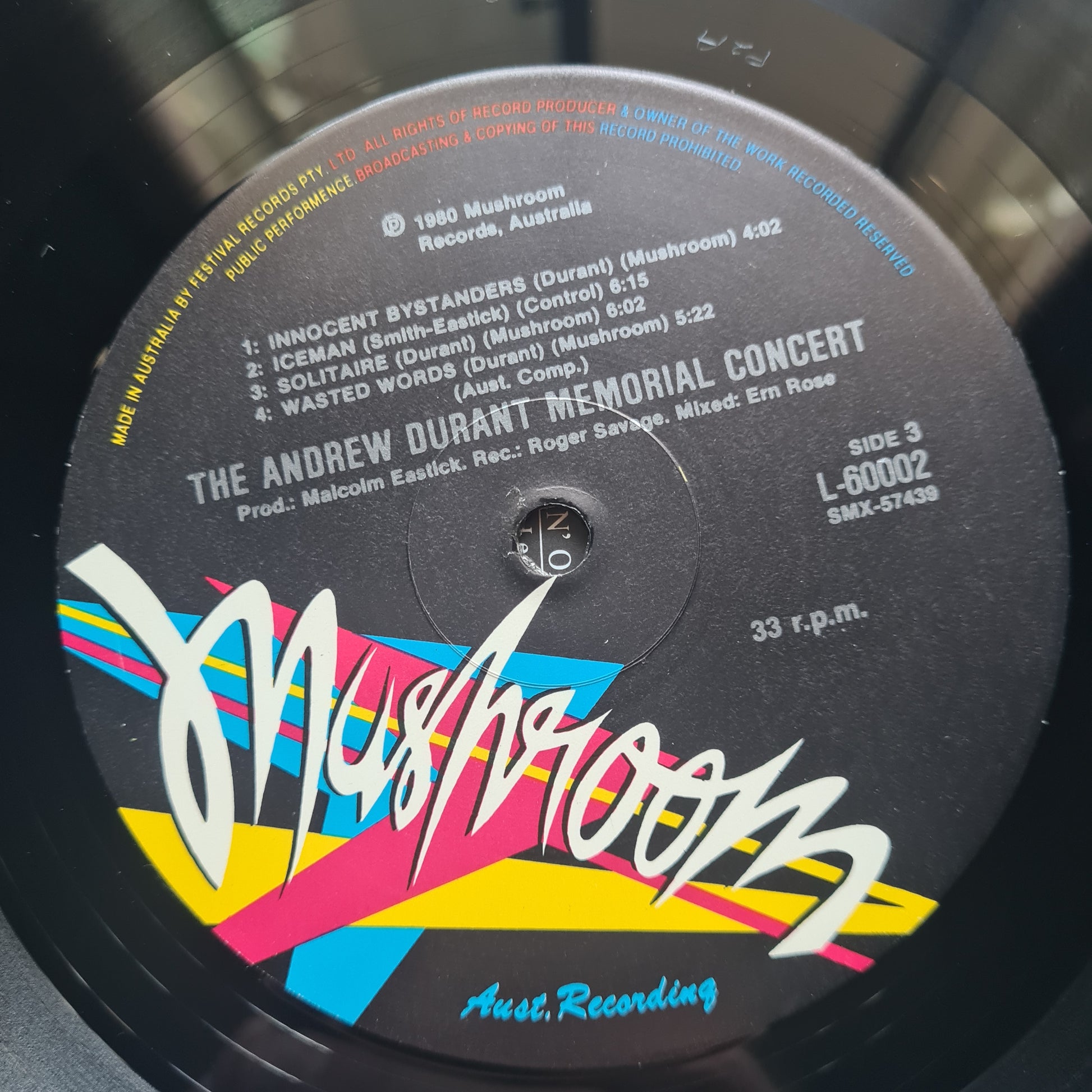 Various – The Andrew Durant Memorial Concert  - 1980 (Gatefold) Vinyl Record 2LP - Sound Hound Records