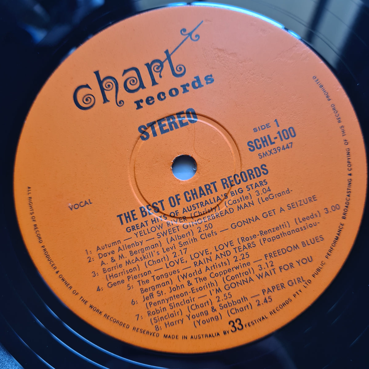 Various – The Best Of Chart Records - 1971 - Vinyl Record LP (near mint) - Sound Hound Records