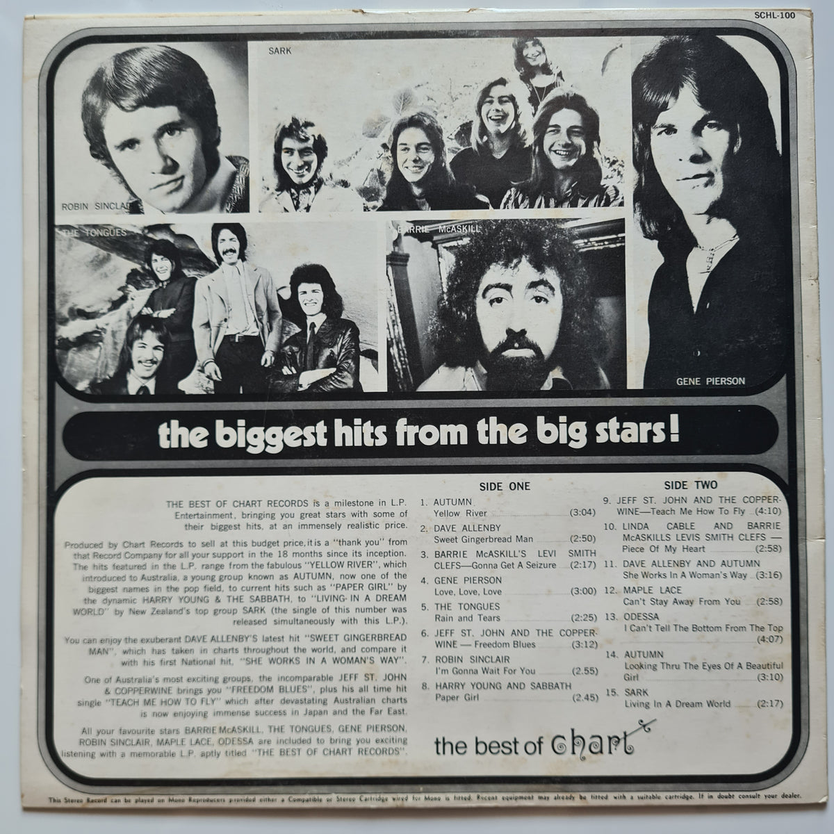 Various – The Best Of Chart Records - 1971 - Vinyl Record LP (near mint) - Sound Hound Records