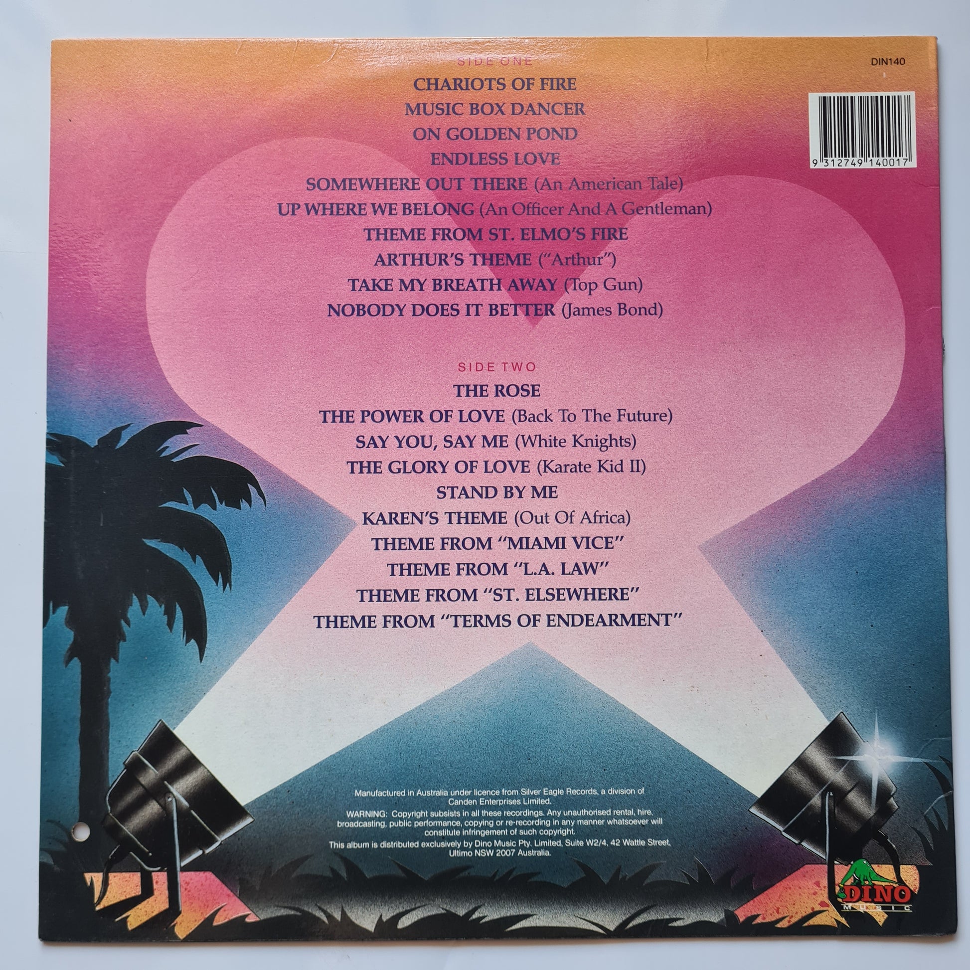 Various – The Great Piano Hits Of Hollywood - Vinyl Record LP (Near Mint) - Sound Hound Records