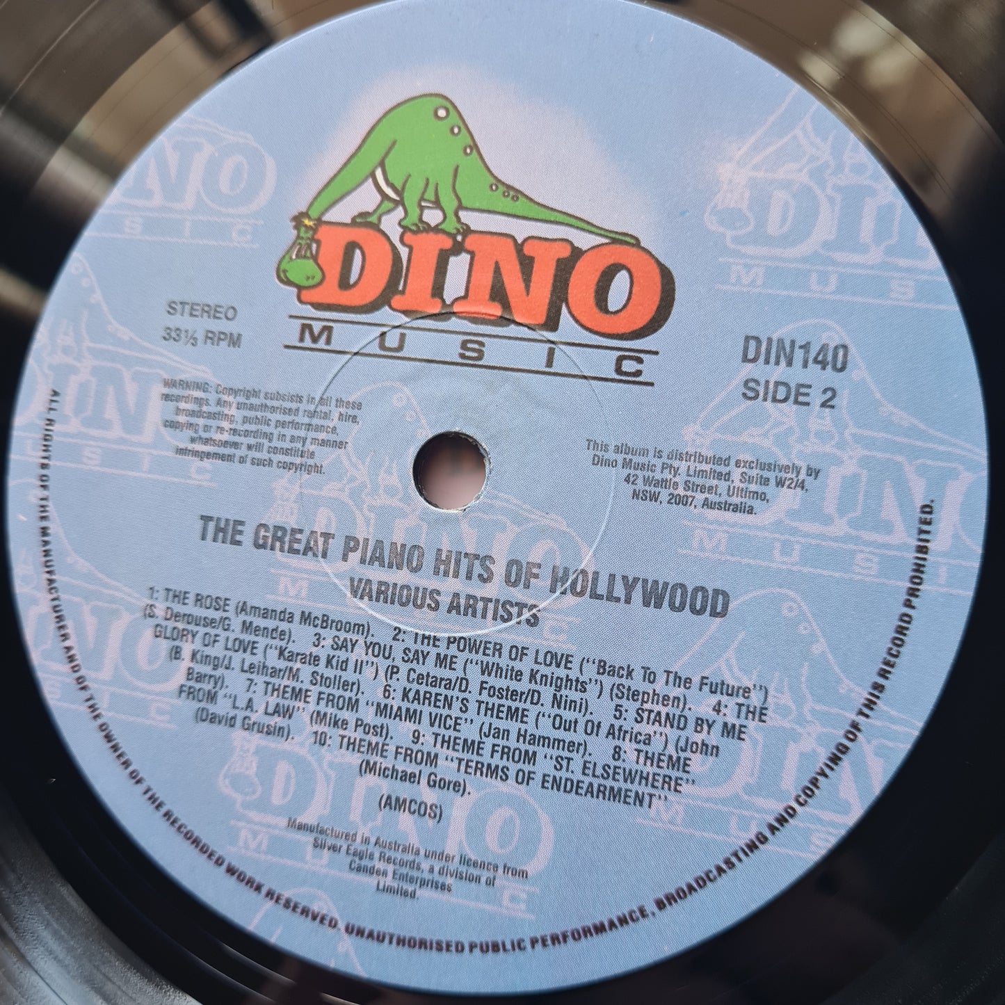 Various – The Great Piano Hits Of Hollywood - Vinyl Record LP (Near Mint) - Sound Hound Records