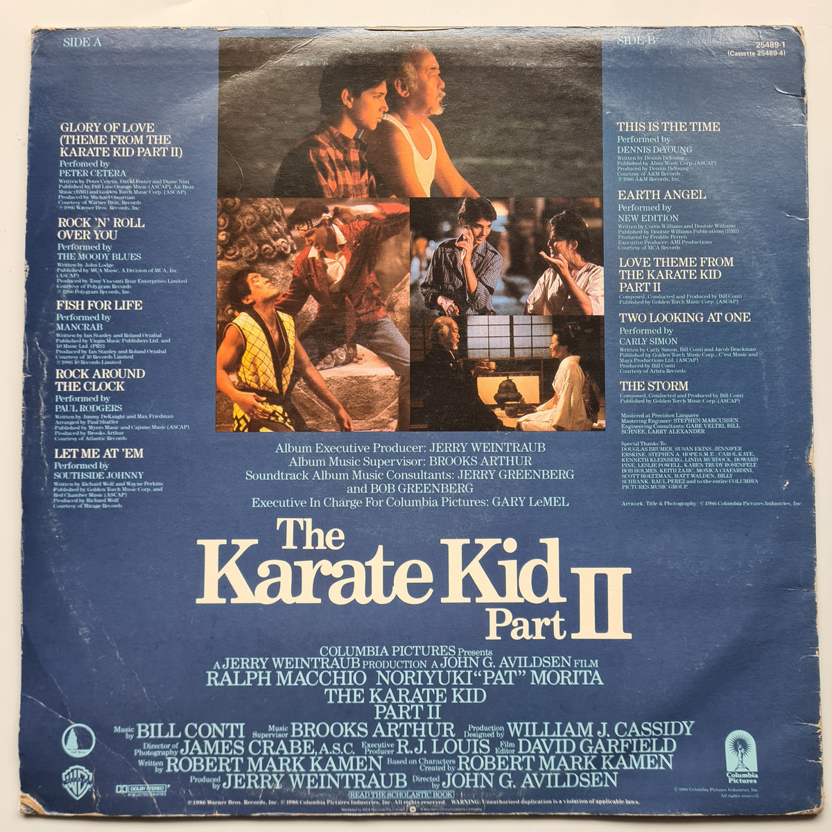 Various – The Karate Kid Part II (Original Motion Picture Soundtrack) - 1986 - Vinyl Record LP - Sound Hound Records