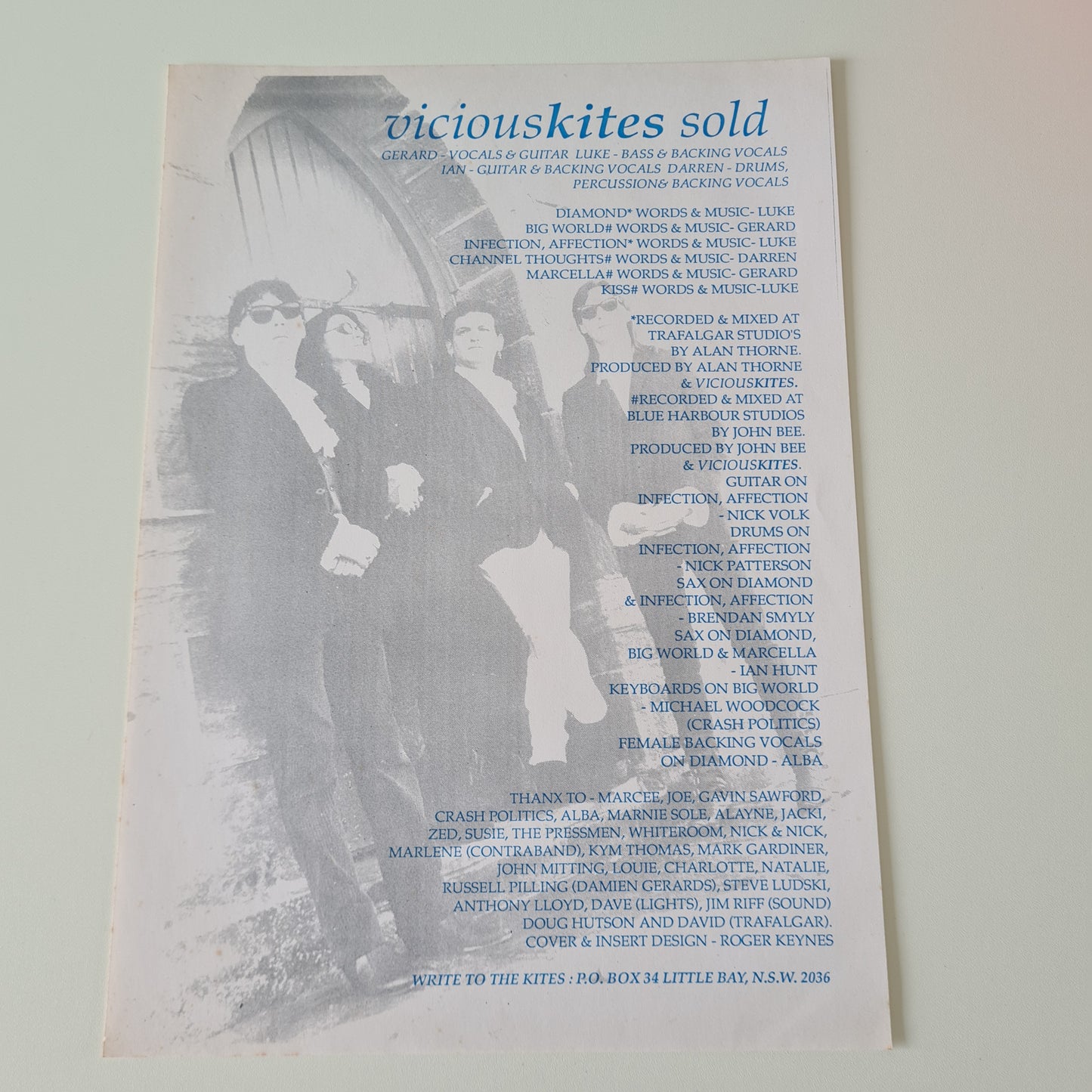 Vicious Kites – Sold - 1988 - Vinyl Record LP - Sound Hound Records