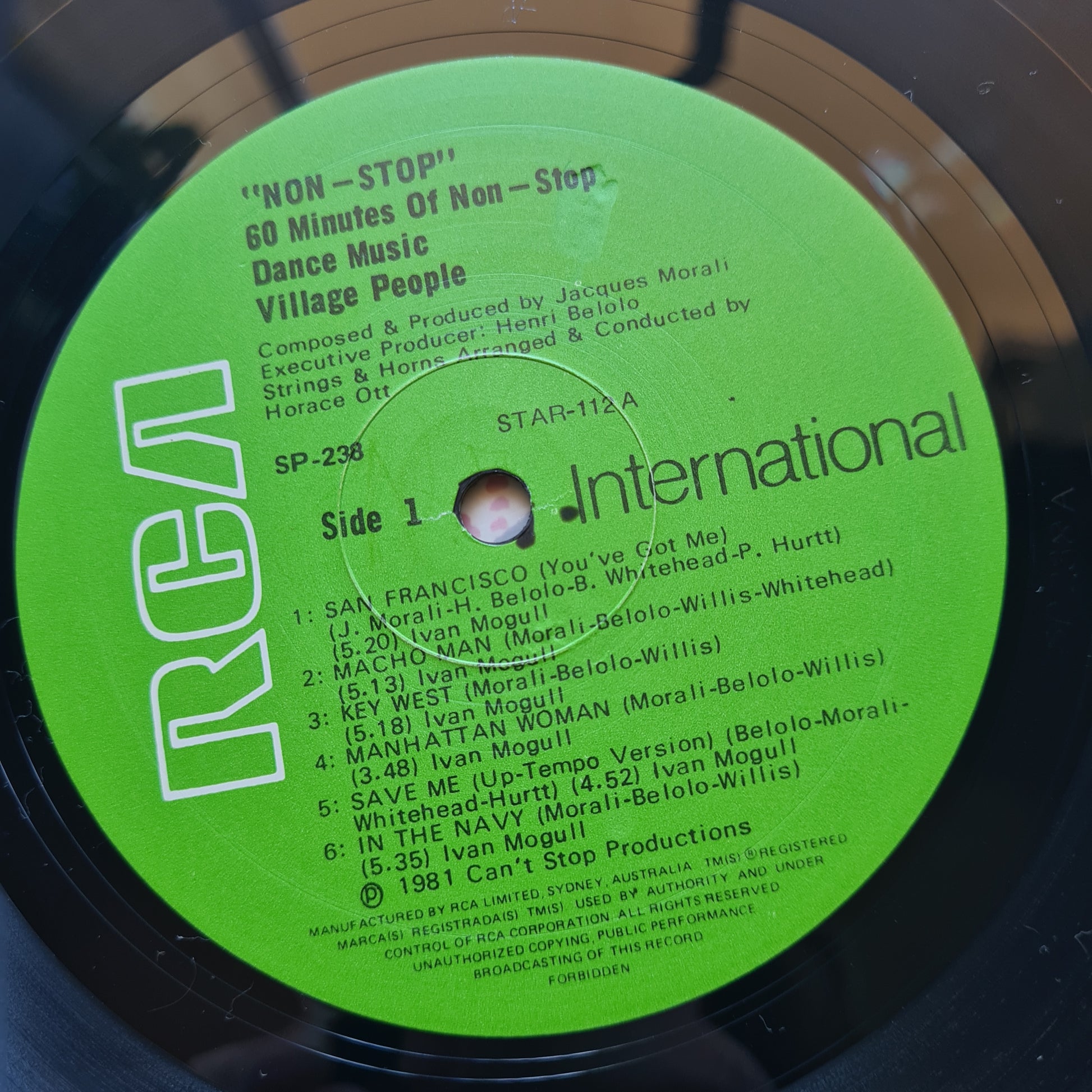 Village People – Non Stop - 1981 - Vinyl Record LP (near mint) - Sound Hound Records