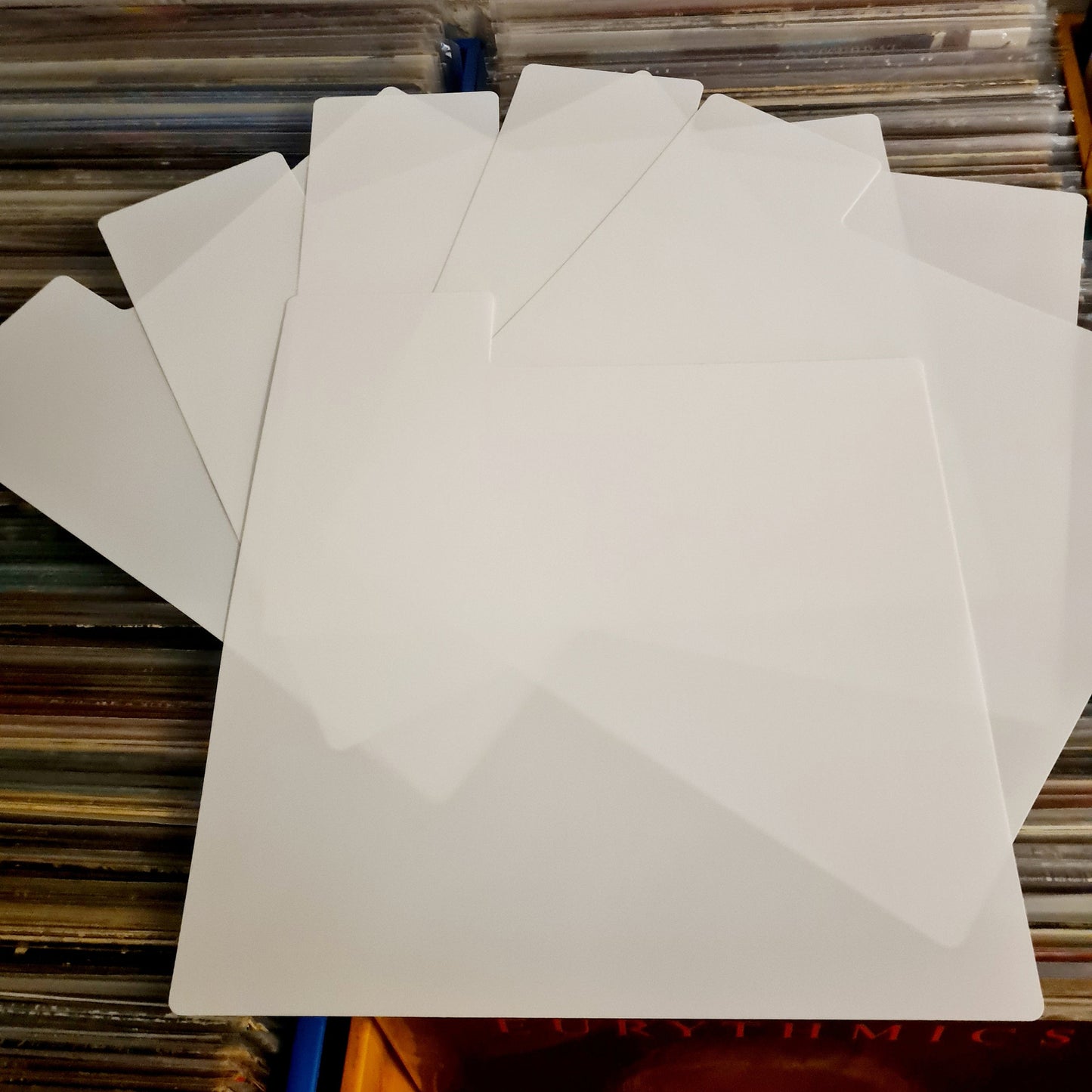 Vinyl Record Organiser Dividers (White) - 6 Pieces - Free Postage