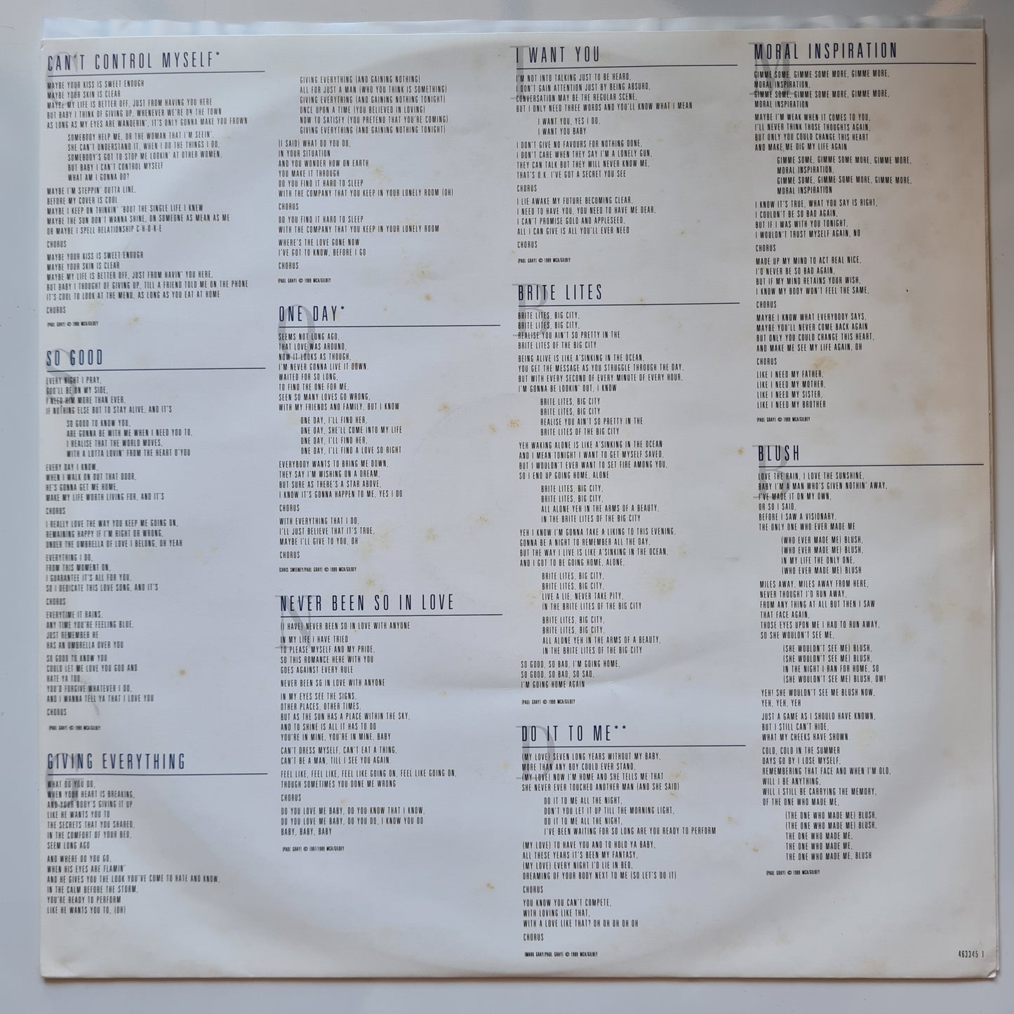 Wa Wa Nee – Blush - 1989 - Vinyl Record LP - Sound Hound Records