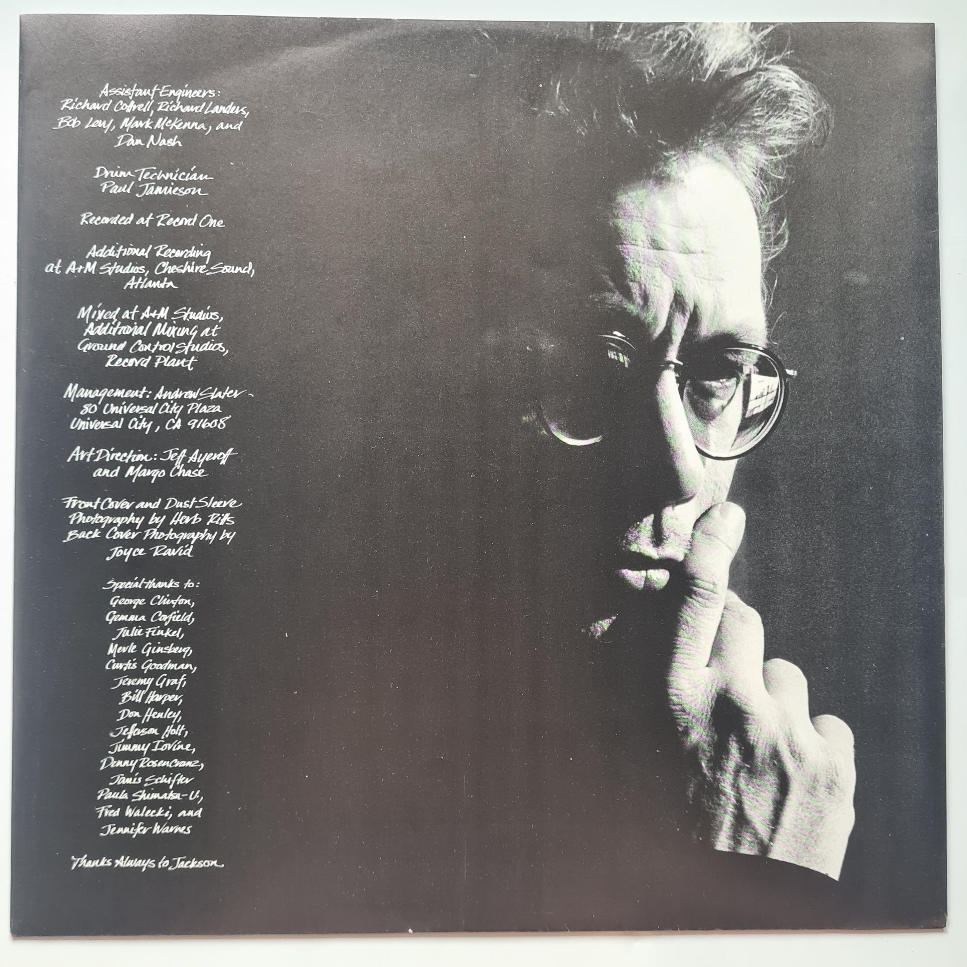 Warren Zevon – Sentimental Hygiene - 1987 - Vinyl Record LP - Sound Hound Records