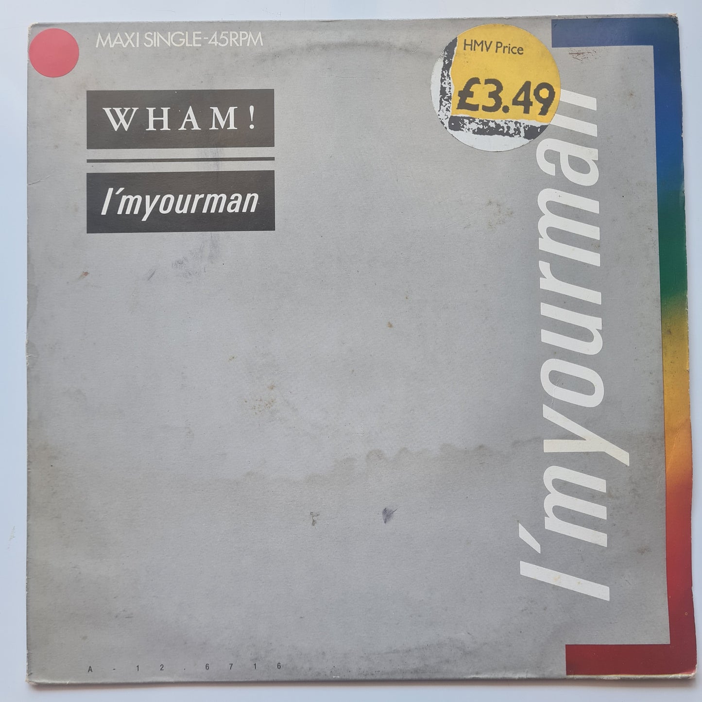 Wham! (George Michael) – I'm Your Man - 1985 - Vinyl Record 12" Maxi Single - Sound Hound Records