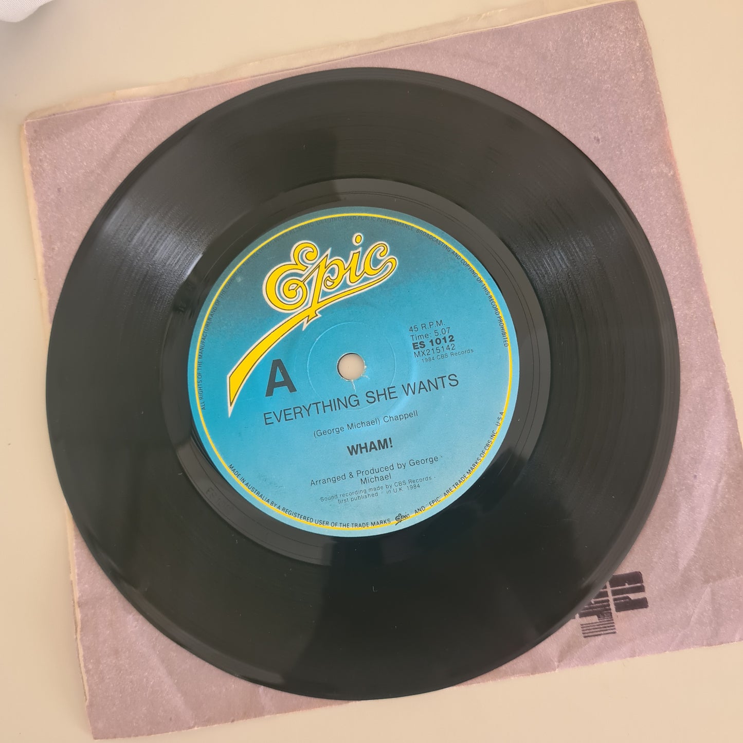 Wham (George Michael) – Last Christmas / Everything She Wants - 1984 - 7 inch Vinyl Record 45 Single - Sound Hound Records