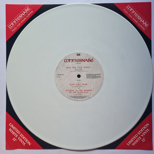 Whitesnake – Fool For Your Loving - 1989 - Vinyl Record (White vinyl Maxi Single) - Sound Hound Records