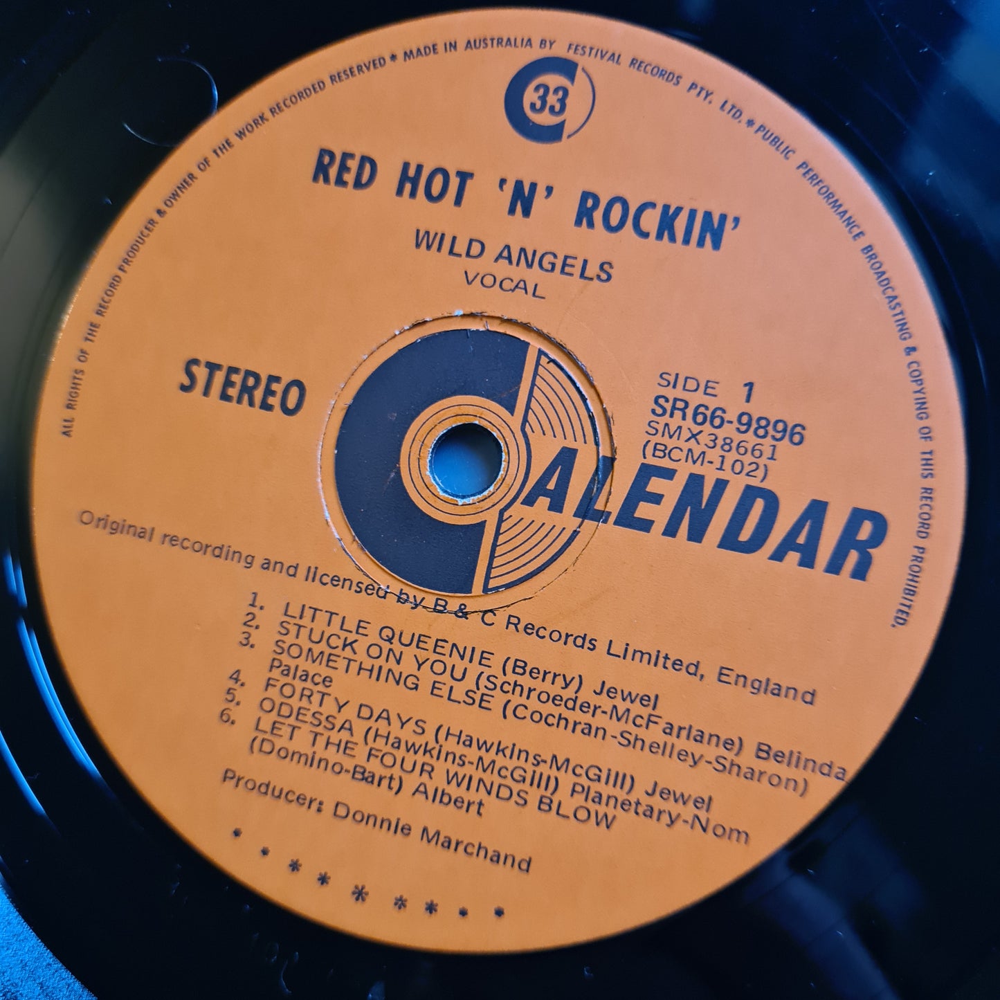 Wild Angels – Red Hot 'N' Rockin' - 1970 - Vinyl Record LP - Sound Hound Records