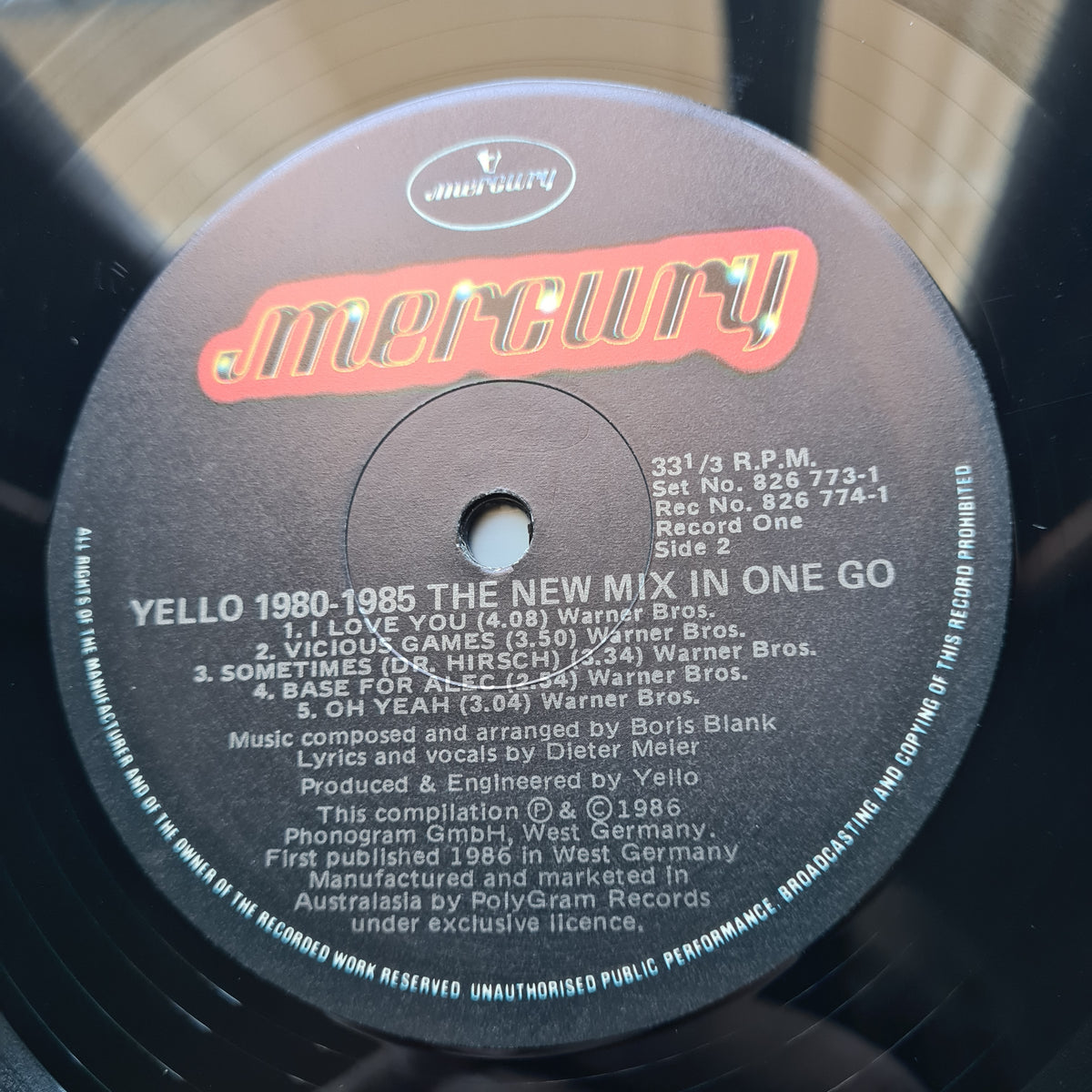 Yello – 1980 to 1985 The New Mix In One Go - 1986 - Vinyl Record 2LP - Sound Hound Records