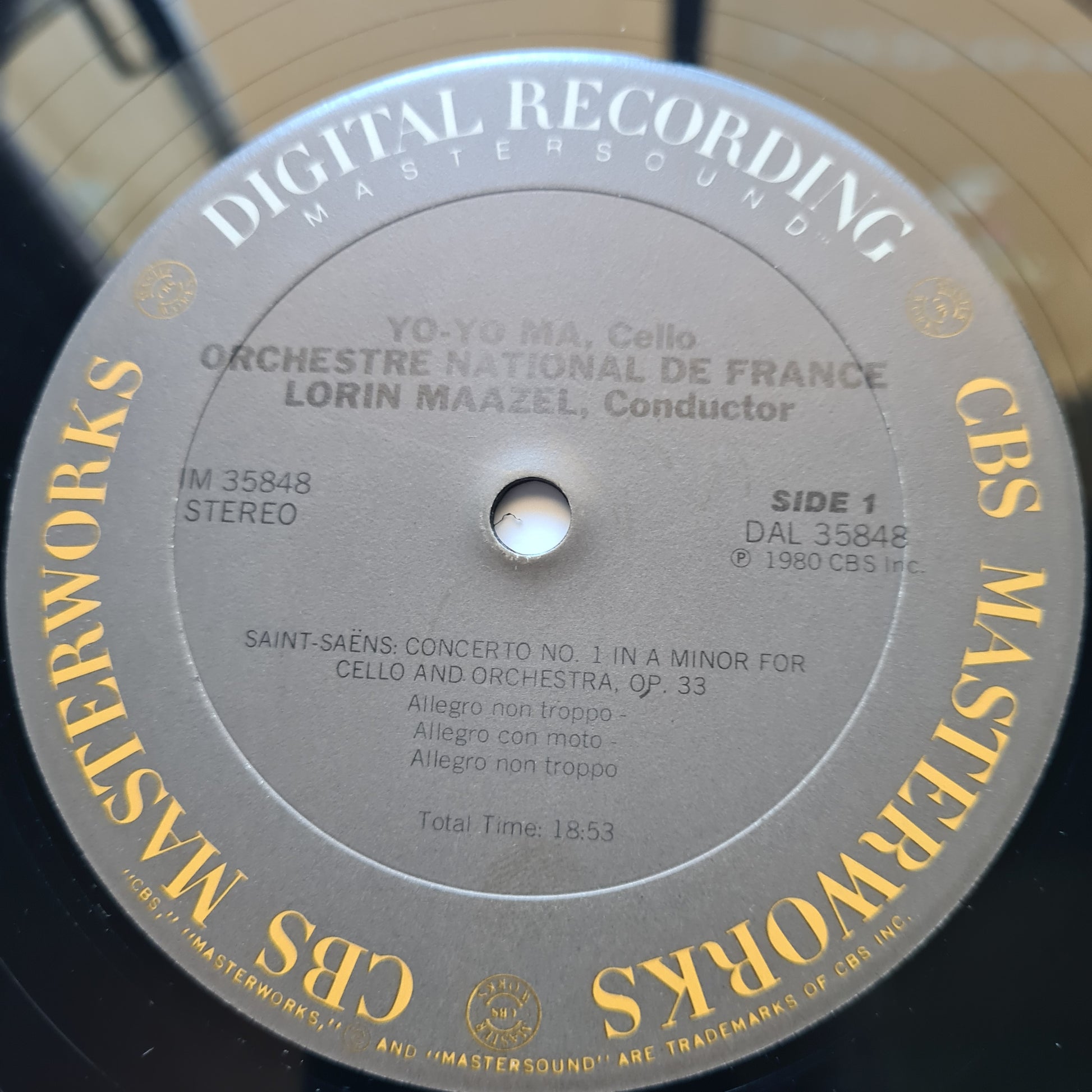 Yo-Yo Ma, Lorin Maazel, Orchestre National De France - Lalo* / Saint-Saëns – Cello Concertos - 1980 - Vinyl Record LP (Audiophile Pressing) - Sound Hound Records