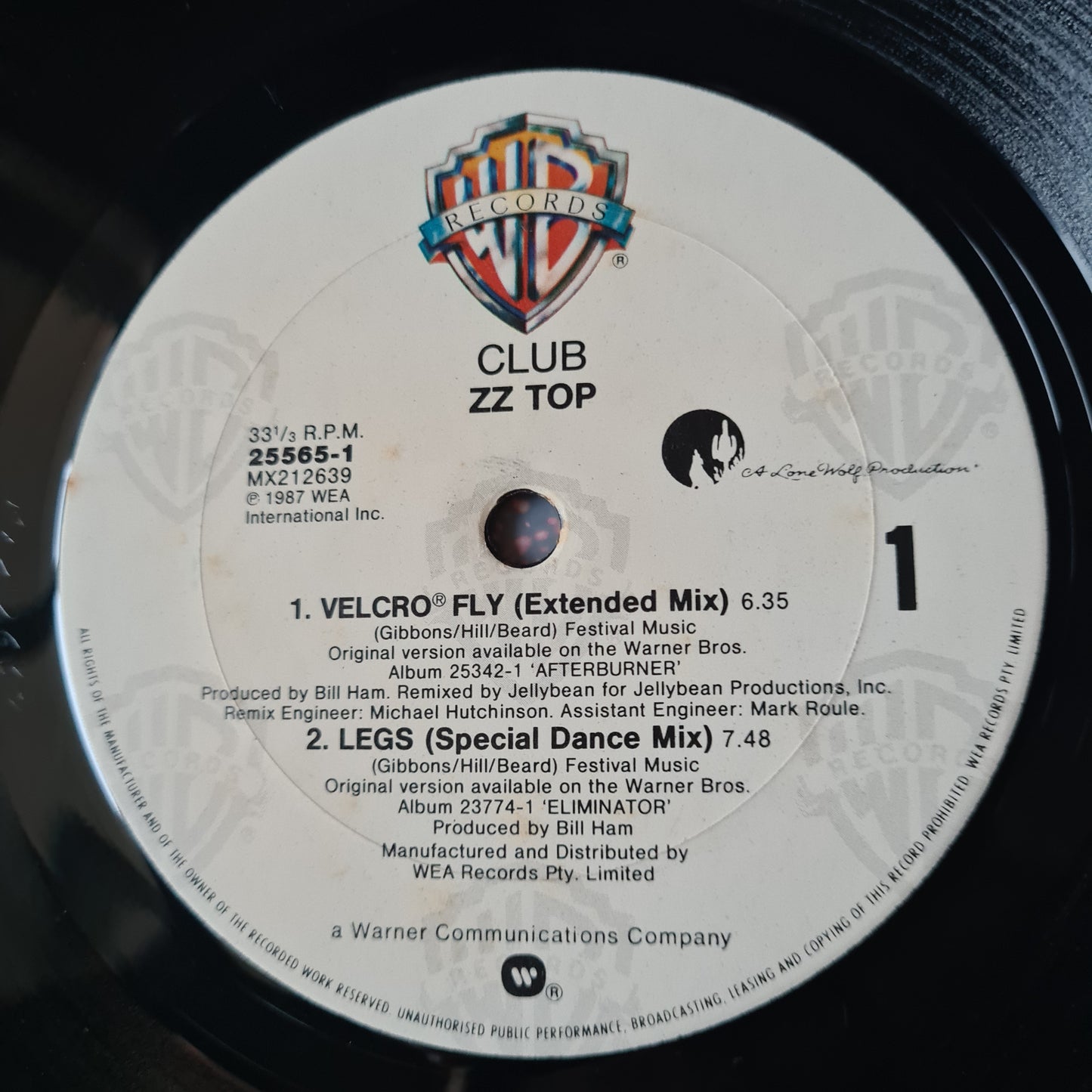 ZZ Top – Club (The 12" Mixes EP) - 1987 - Vinyl Record LP - Sound Hound Records