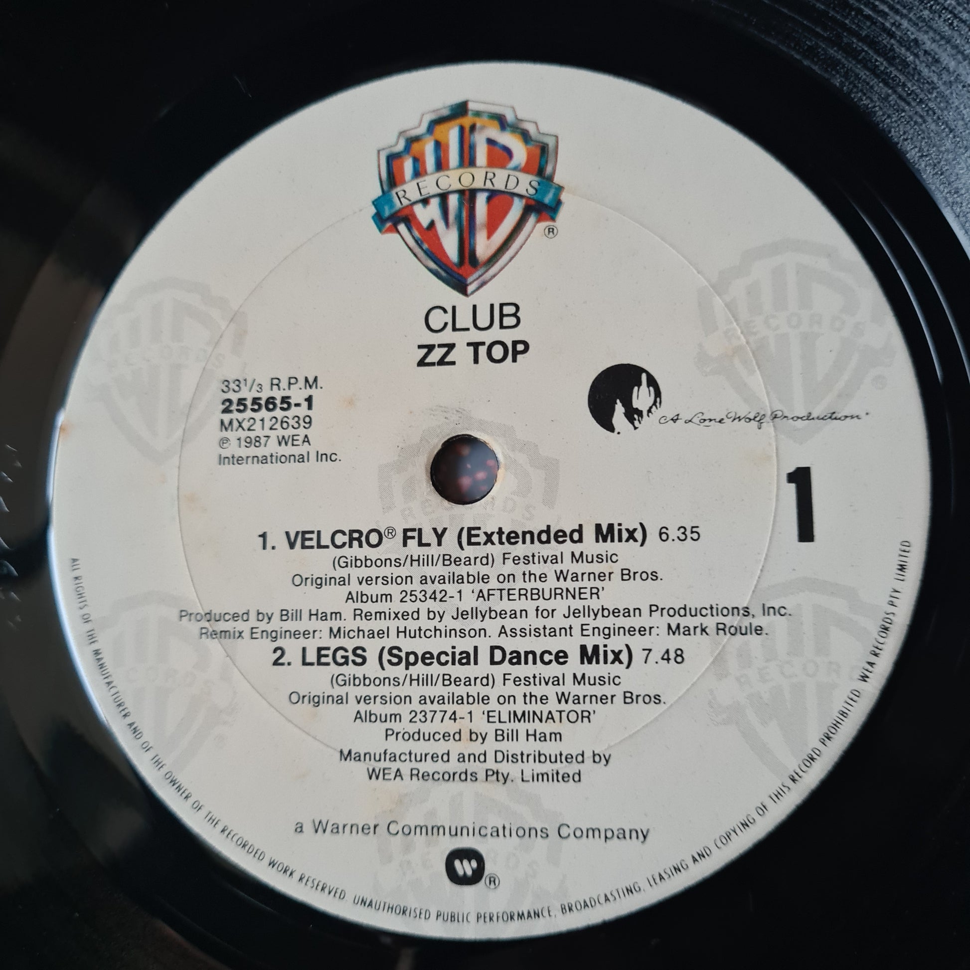ZZ Top – Club (The 12" Mixes EP) - 1987 - Vinyl Record LP - Sound Hound Records