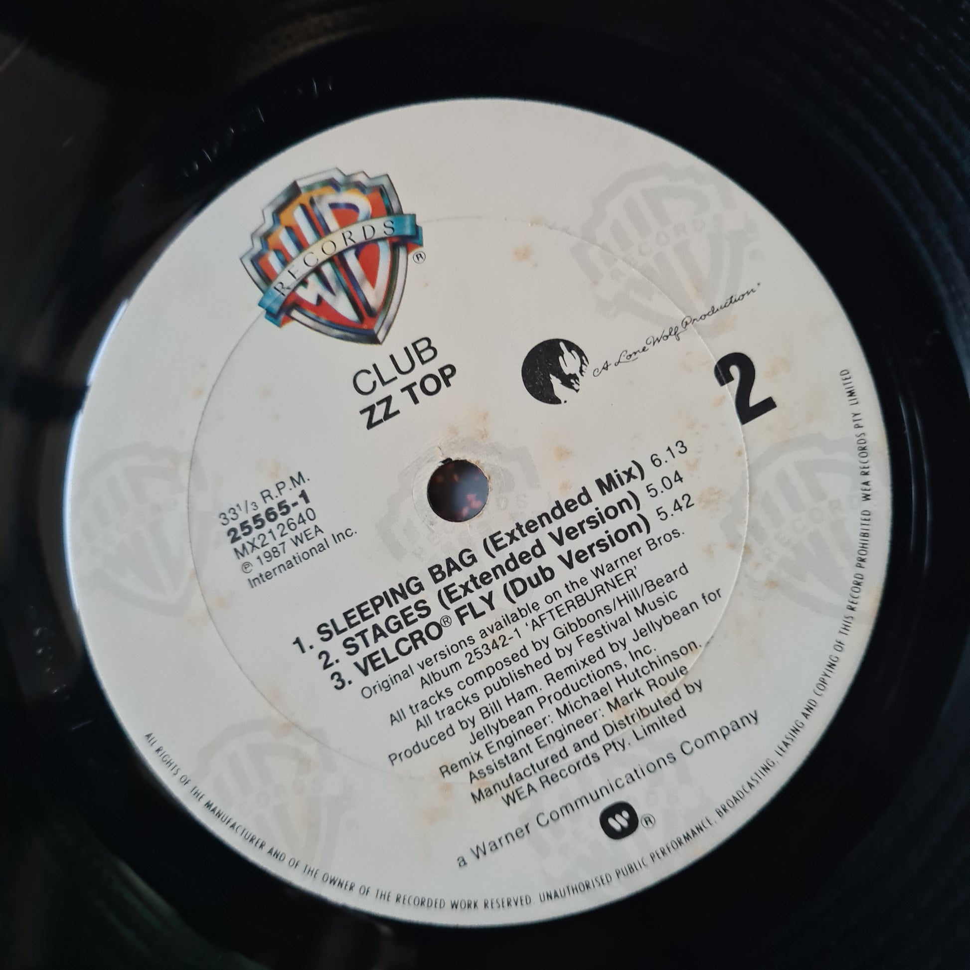 ZZ Top – Club (The 12" Mixes EP) - 1987 - Vinyl Record LP - Sound Hound Records