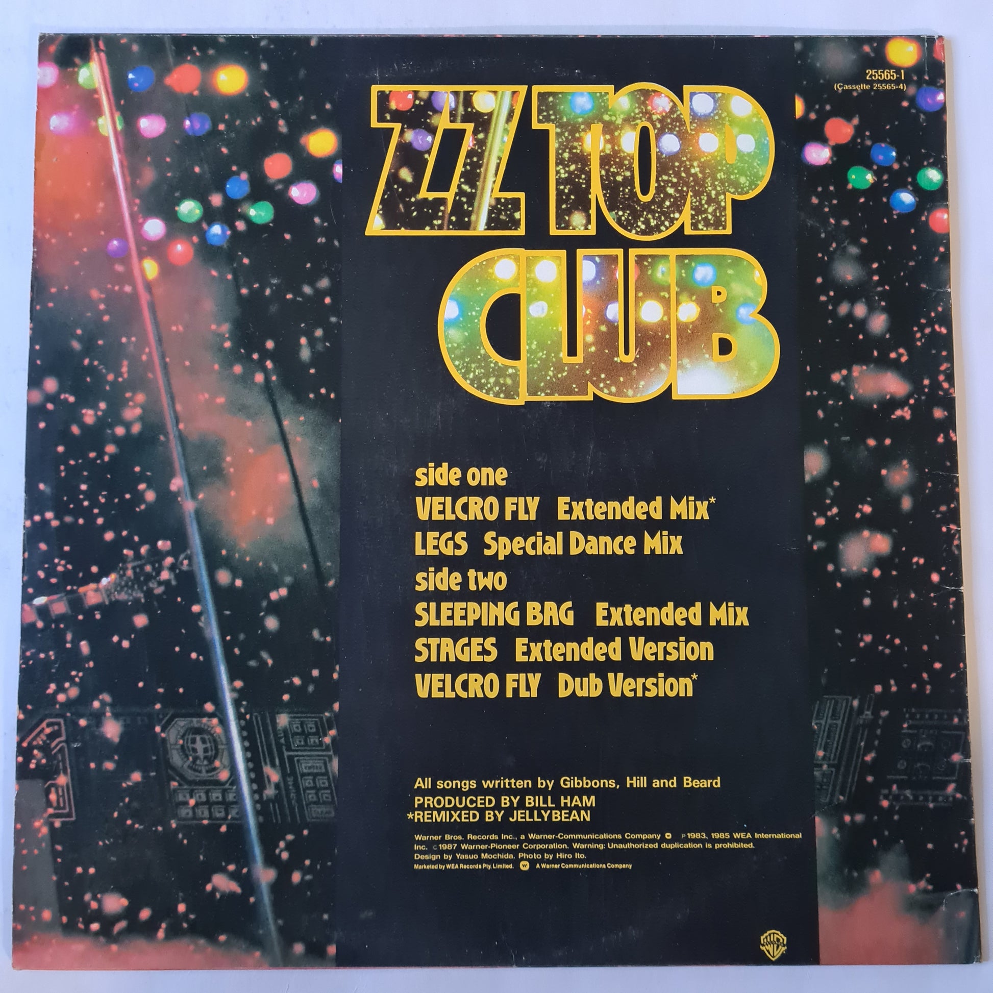 ZZ Top – Club (The 12" Mixes EP) - 1987 - Vinyl Record LP - Sound Hound Records