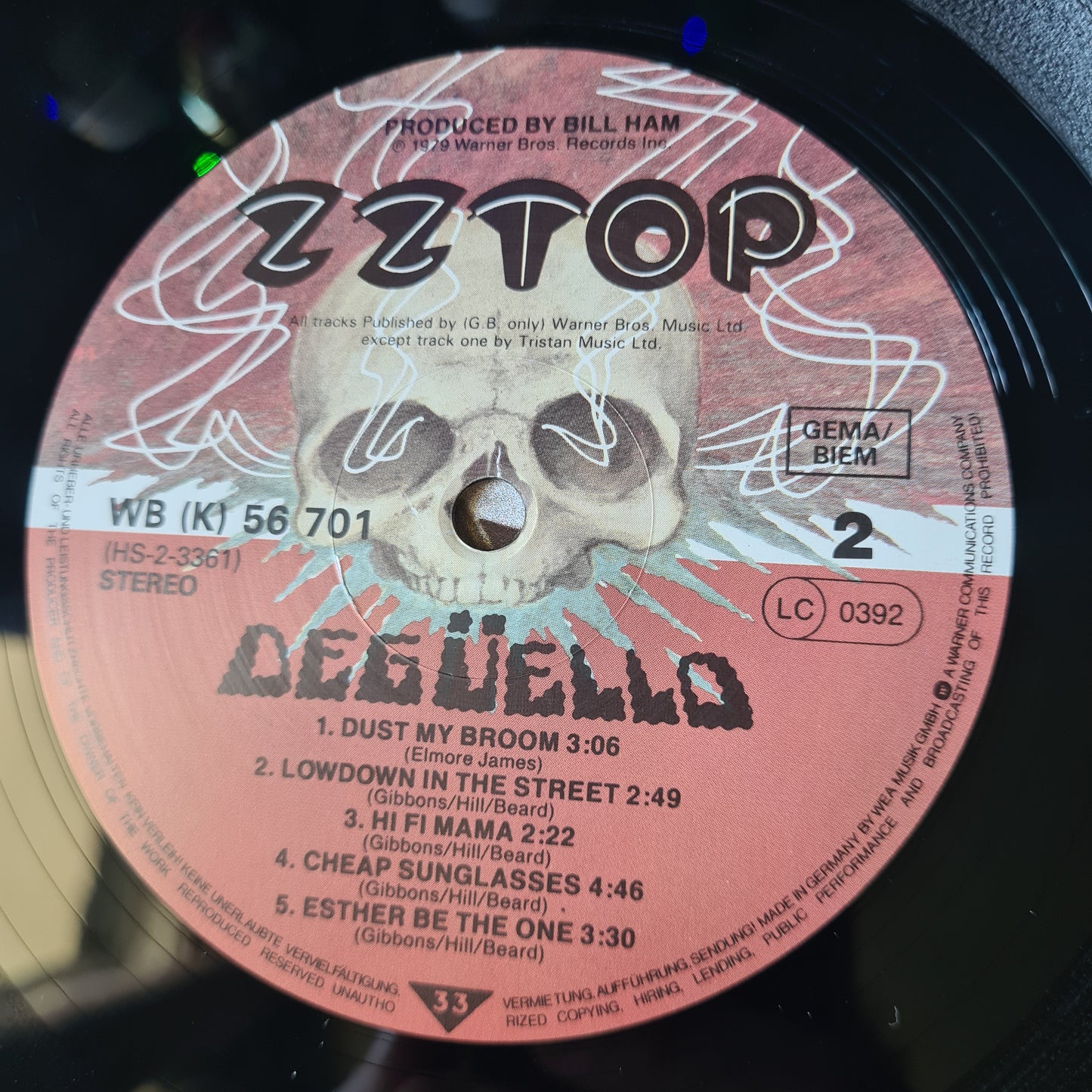 ZZ Top – Degüello - 1979 (1981 German Pressing) - Vinyl Record LP (near mint) - Sound Hound Records