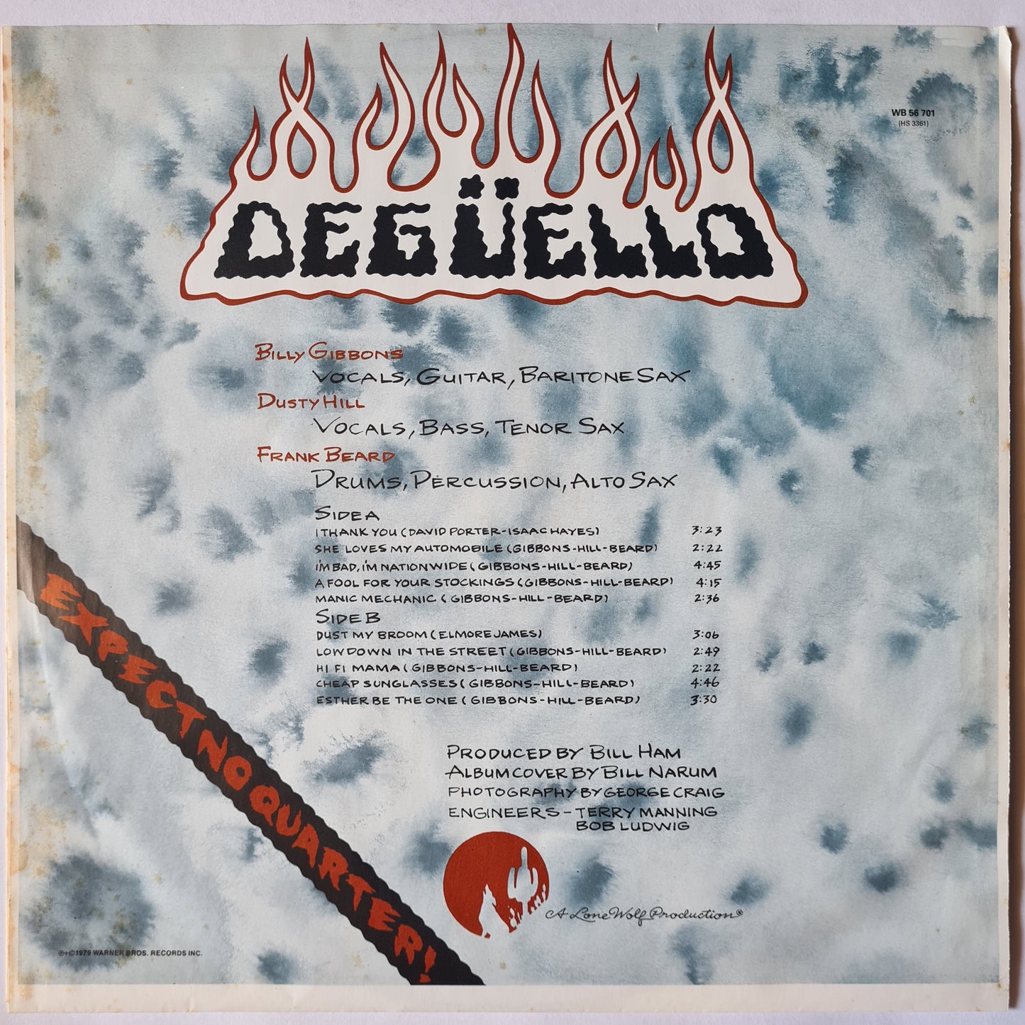 ZZ Top – Degüello - 1979 (1981 German Pressing) - Vinyl Record LP (near mint) - Sound Hound Records