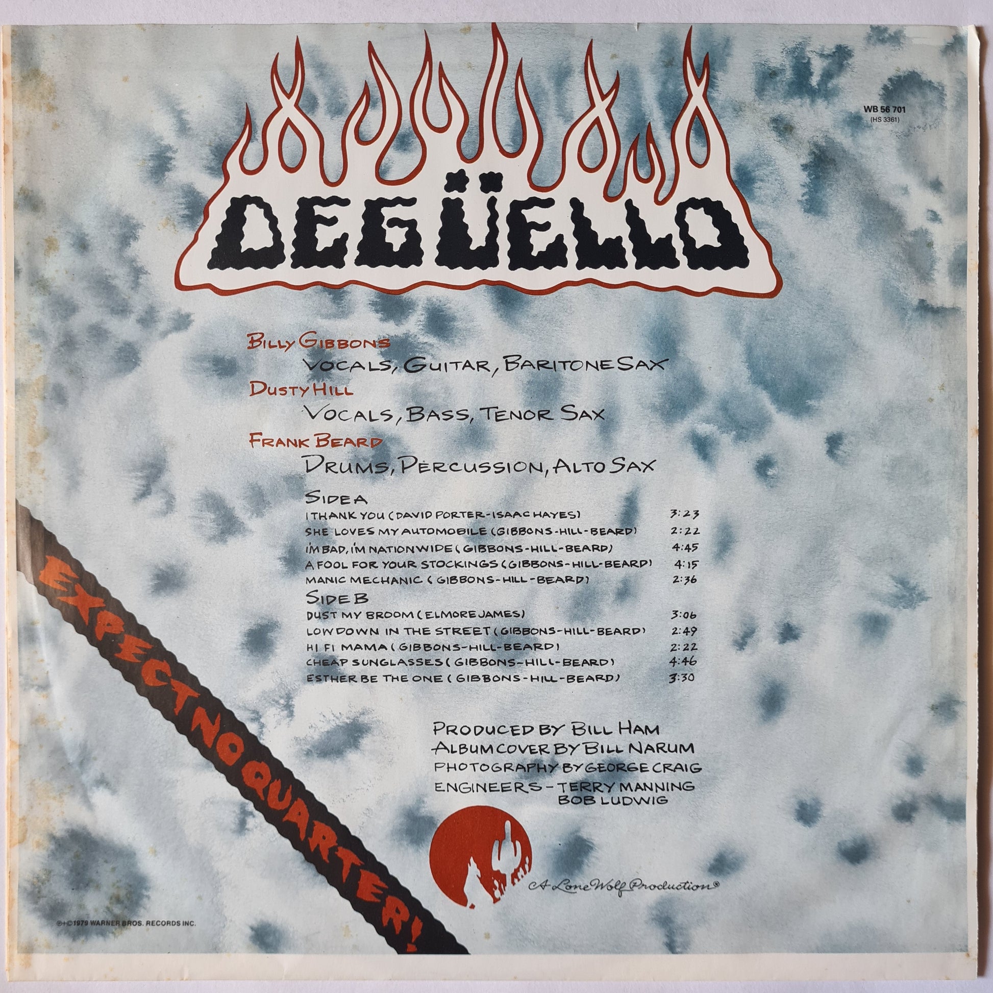 ZZ Top – Degüello - 1979 (1981 German Pressing) - Vinyl Record LP (near mint) - Sound Hound Records