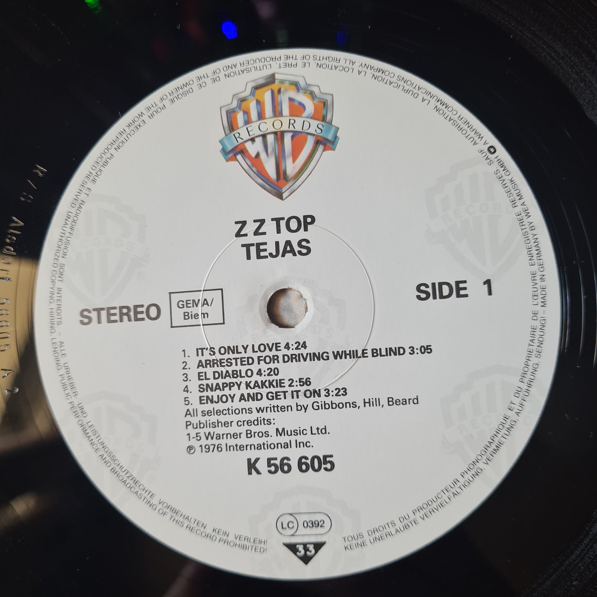 ZZ Top – Tejas - 1980 (European Pressing)- Vinyl Record LP (near mint) Tri Fold Cover - Sound Hound Records
