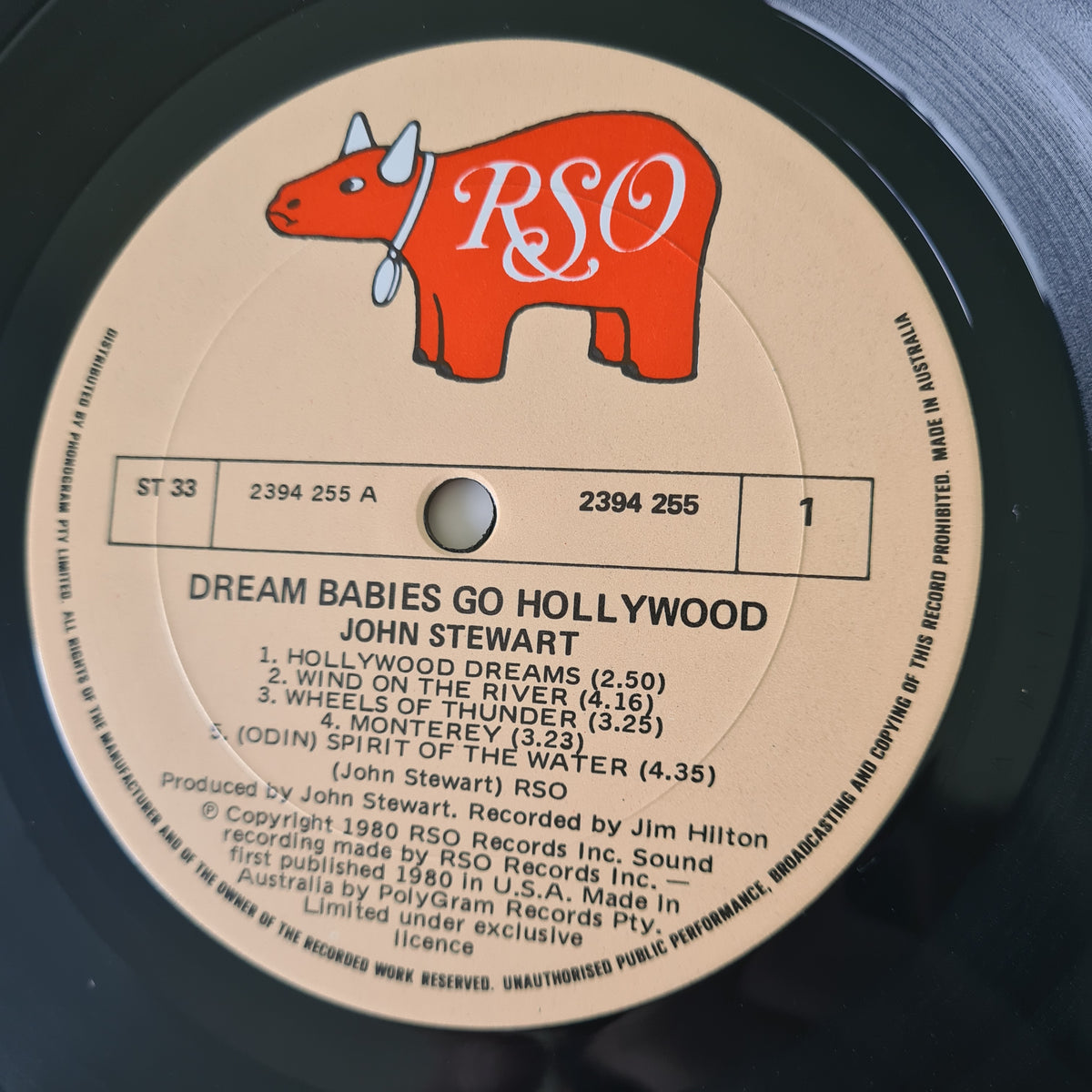 John Stewart  – Dream Babies Go Hollywood - 1980 - Vinyl Record LP