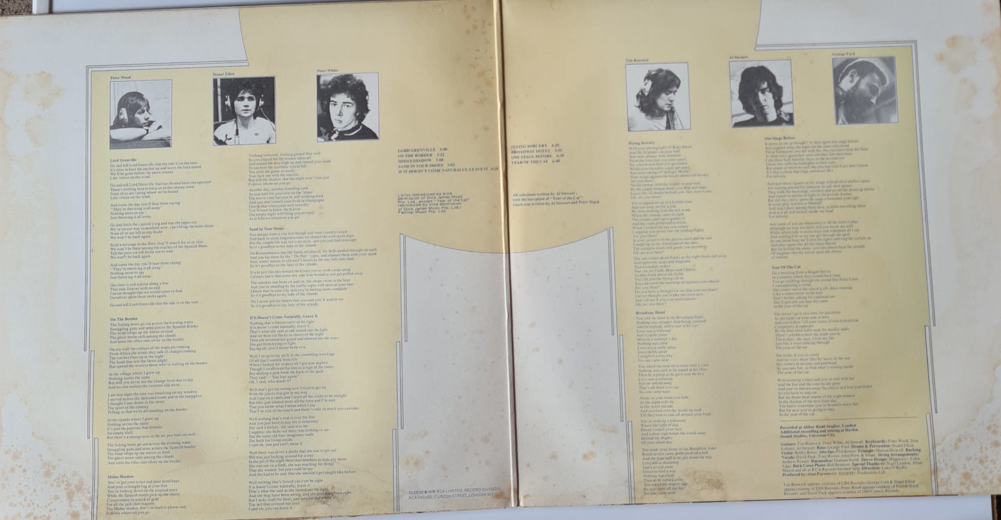 Al Stewart – Year Of The Cat - 1976 (Gatefold Australian Pressing) - Vinyl Record LP (near mint)