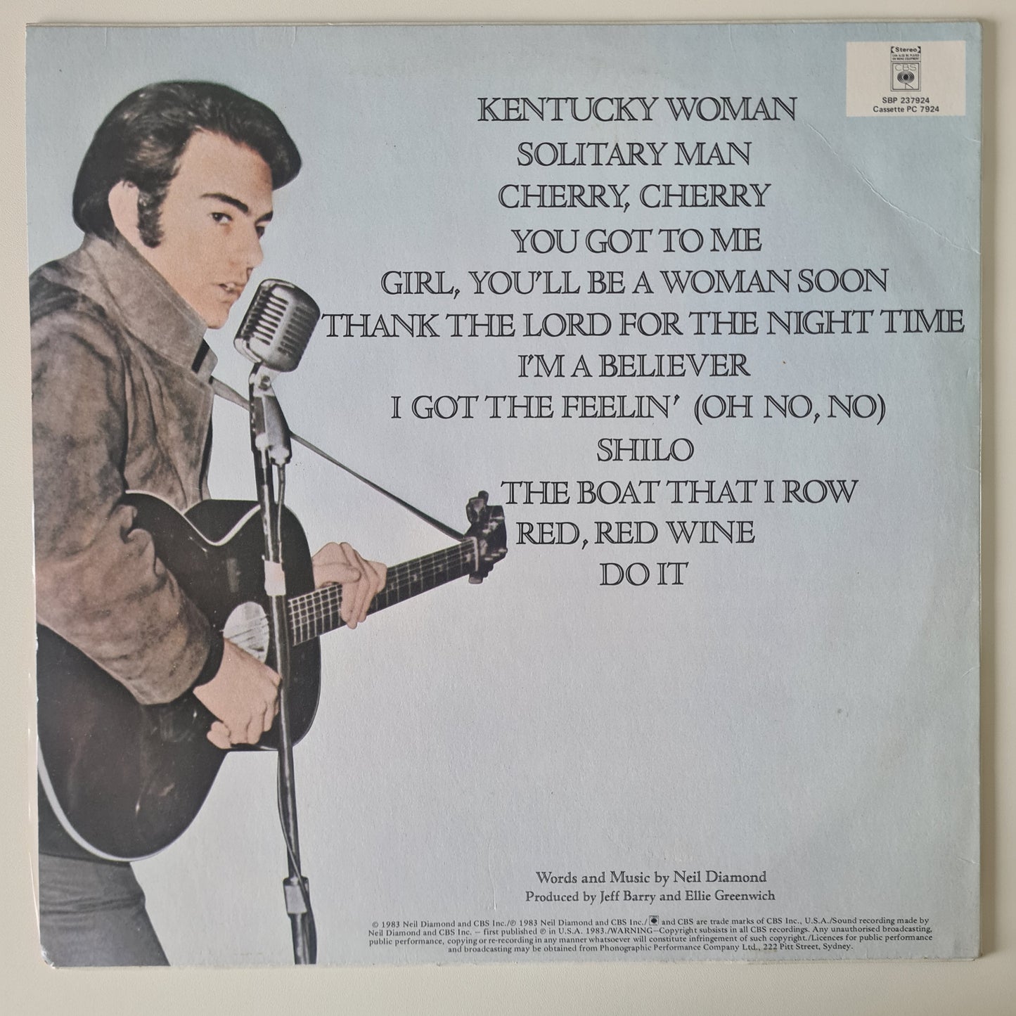 Neil Diamond – Classics The Early Years - 1983 - Vinyl Record LP