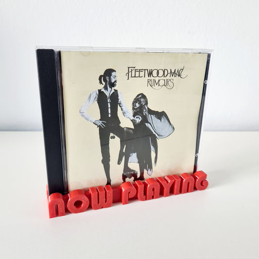 Now Playing CD Stand – Stylish Red Display Holder for CD Cases - Free Postage