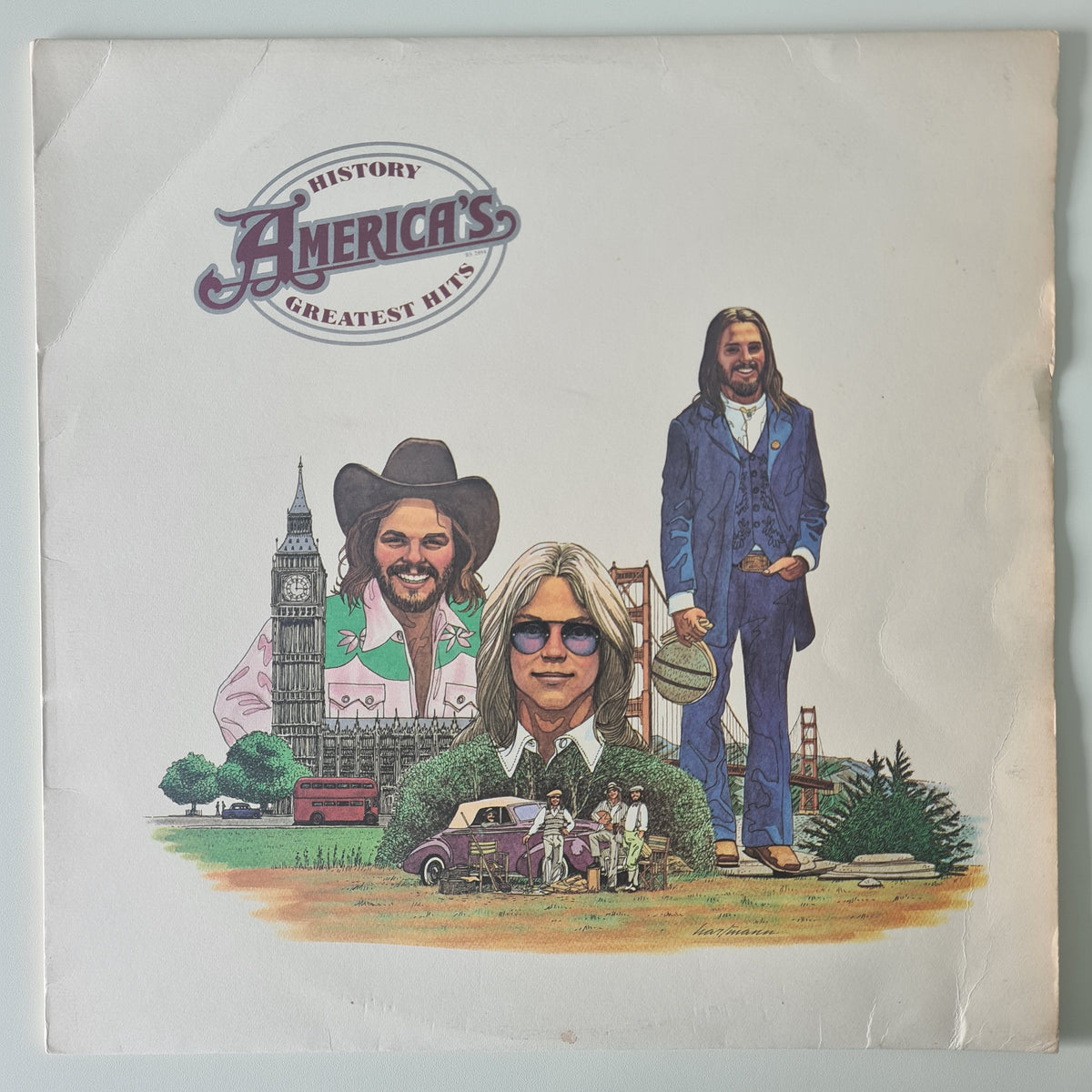 America – History: America's Greatest Hits - 1975 (Late 70's Australian Reissue) - Vinyl Record LP