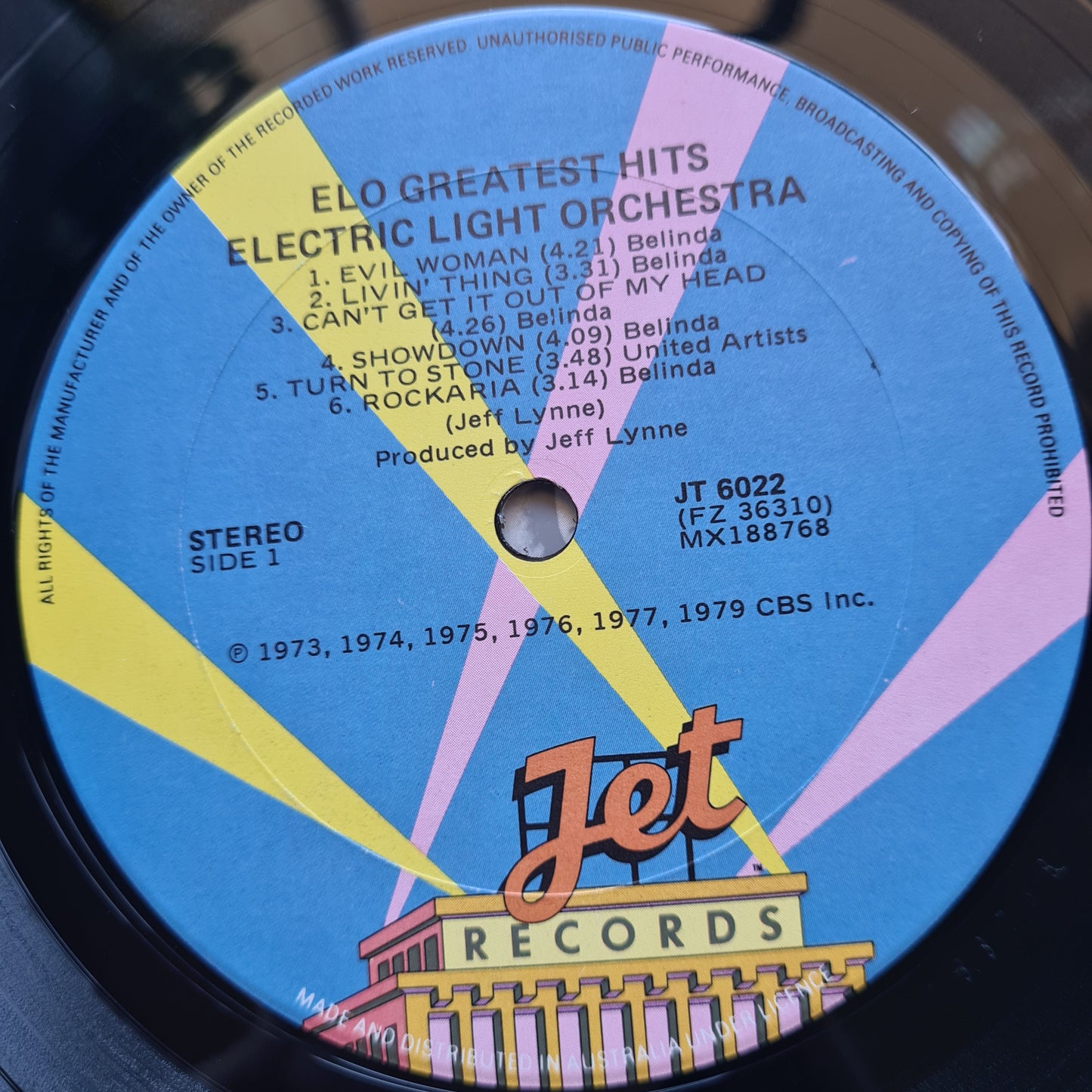 ELO – ELO's Greatest Hits - 1979 - Vinyl Record LP (near mint)