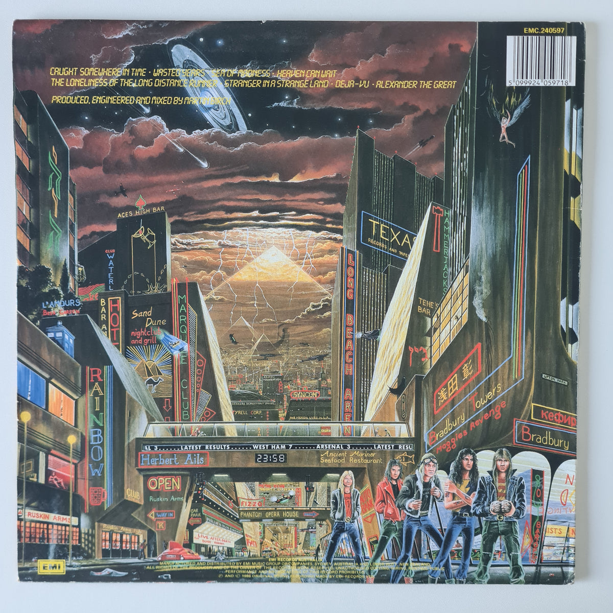 Iron Maiden – Somewhere In Time - 1986 (First Australian Pressing) - Vinyl Record LP