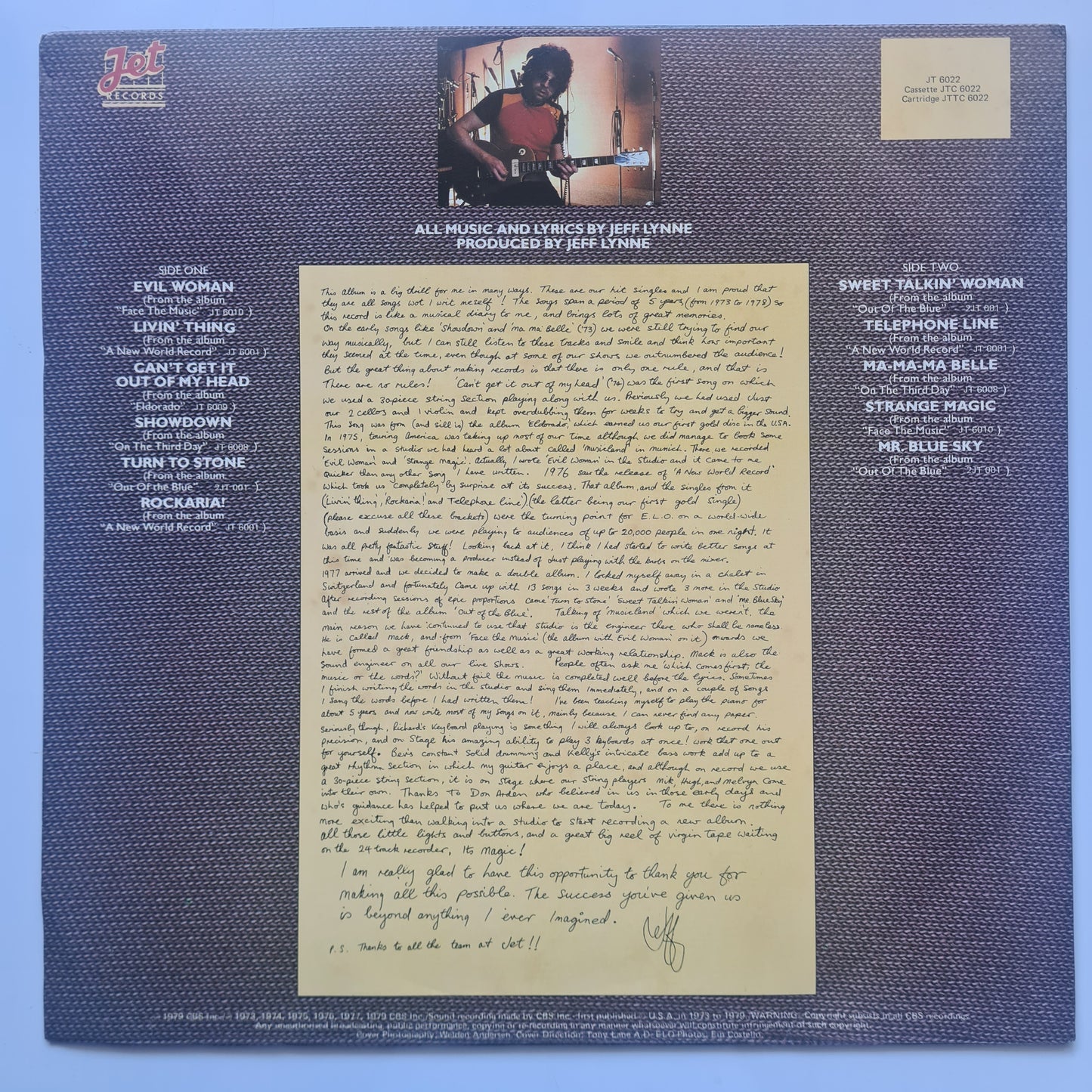 ELO – ELO's Greatest Hits - 1979 - Vinyl Record LP (excellent)