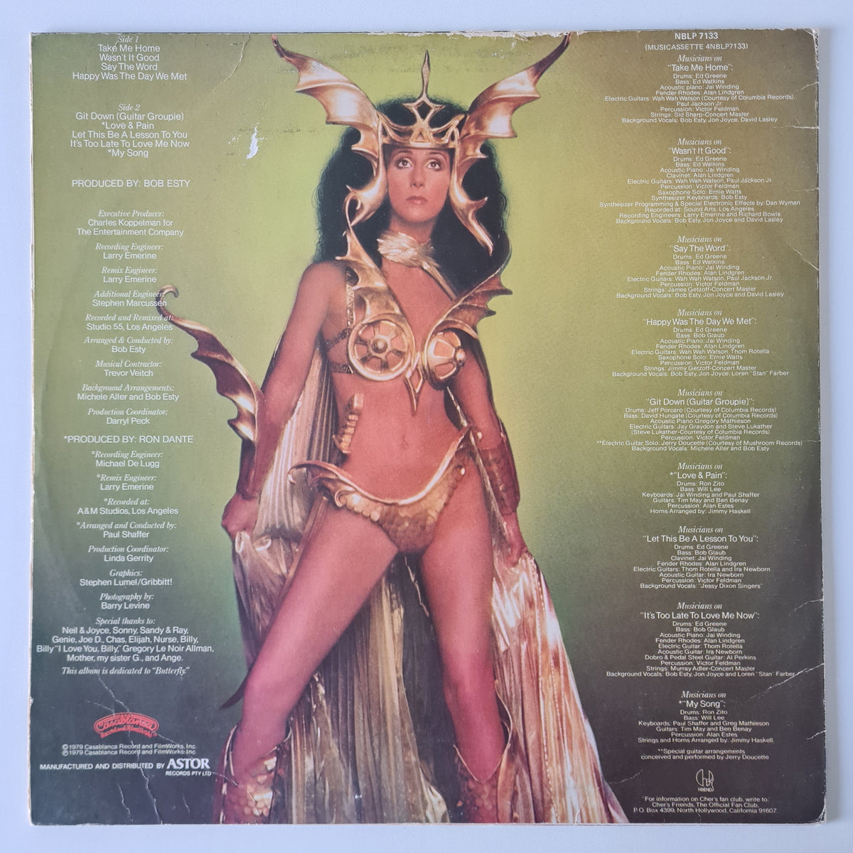 Cher – Take Me Home - 1979 - Vinyl Record LP