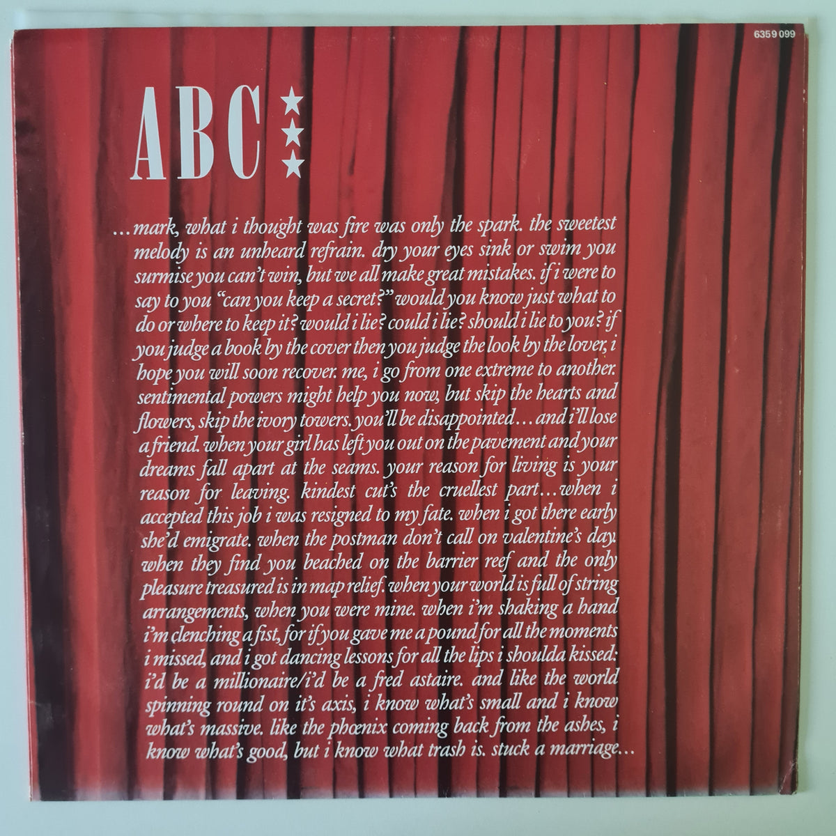 ABC – The Lexicon Of Love (Debut Album) - 1982 - Vinyl Record LP