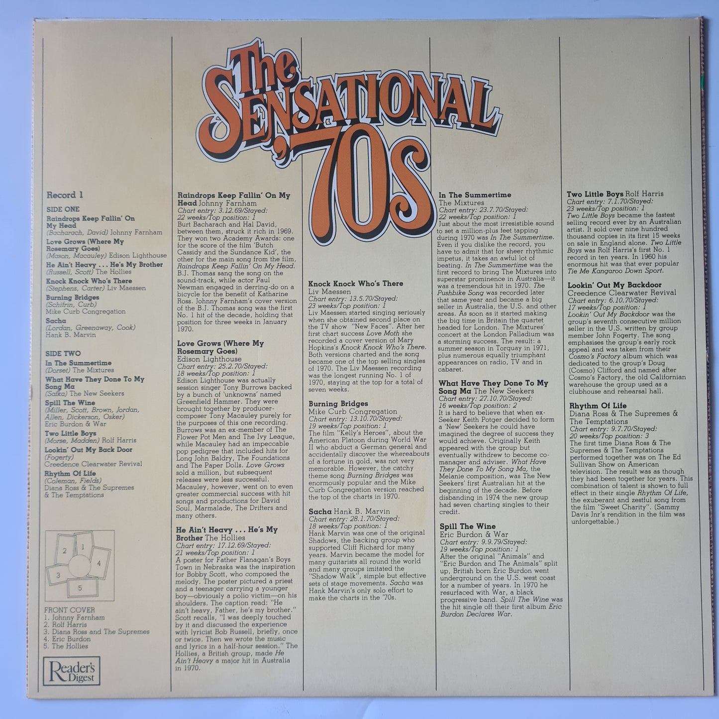 Various - Readers Digest: The Sensational '70s - 1981 - Vinyl Record 8LP BOX SET