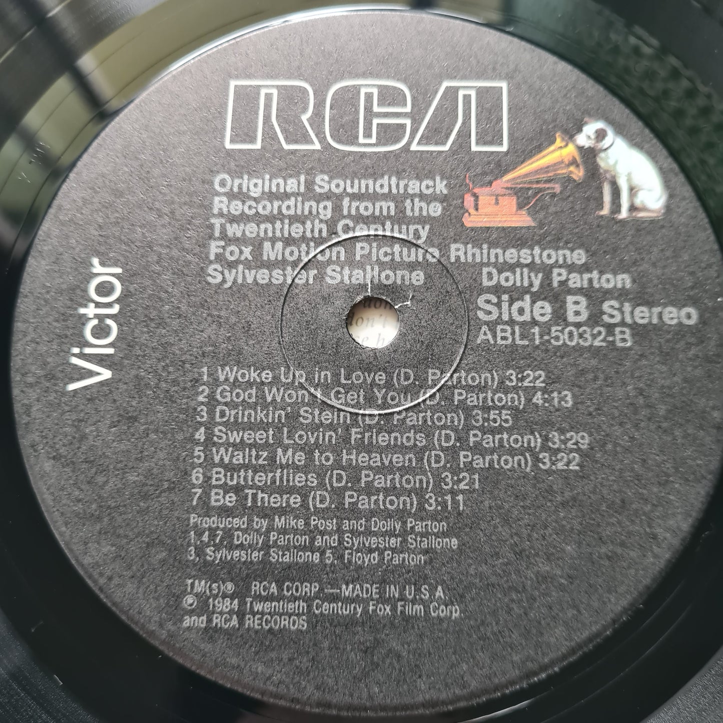 Various (Dolly Parton) - Rhinestone: Original Soundtrack From Motion Picture – 1984 - Vinyl Record LP