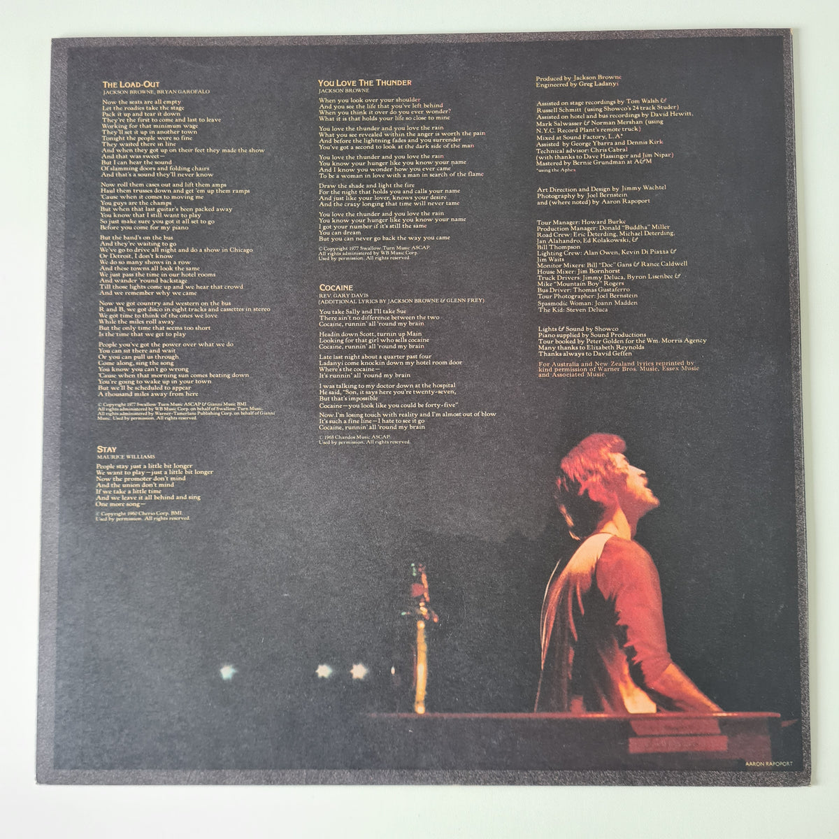 Jackson Browne – Running On Empty - 1977 - Vinyl Record LP